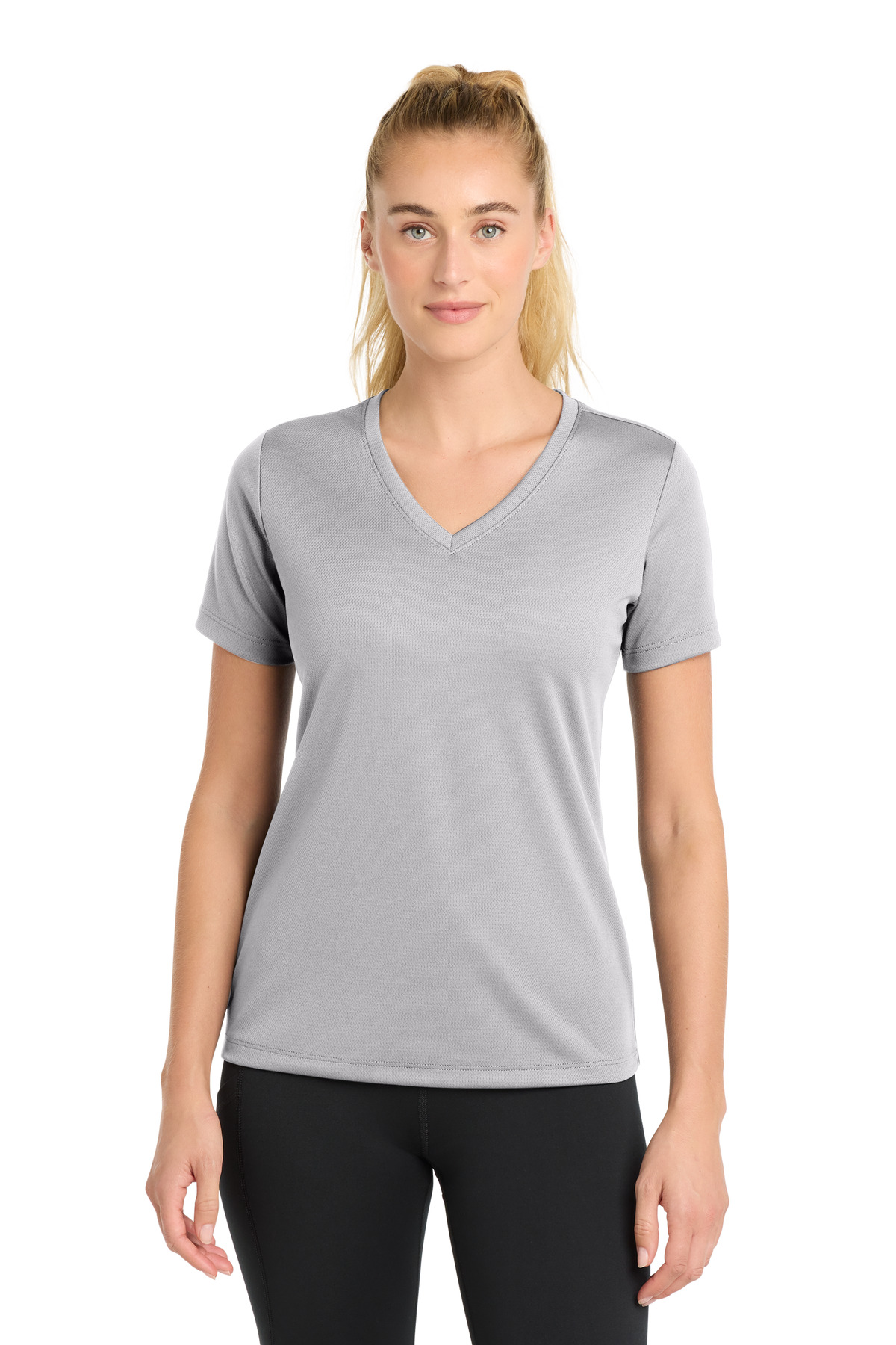 Sport-Tek Women's PosiCharge RacerMesh V-Neck Tee. LST340 57