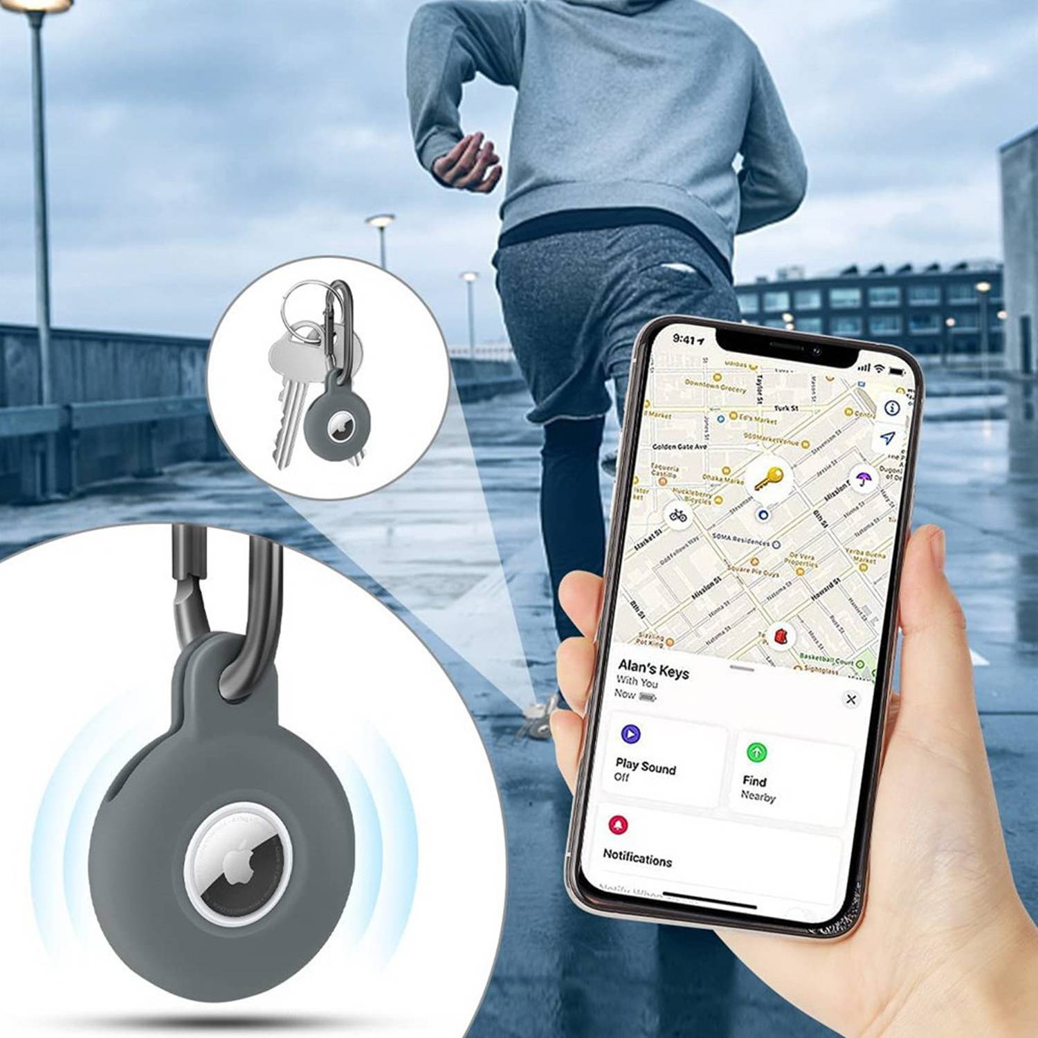 5-in-1 TPU Protective Case for Apple Tracker 8