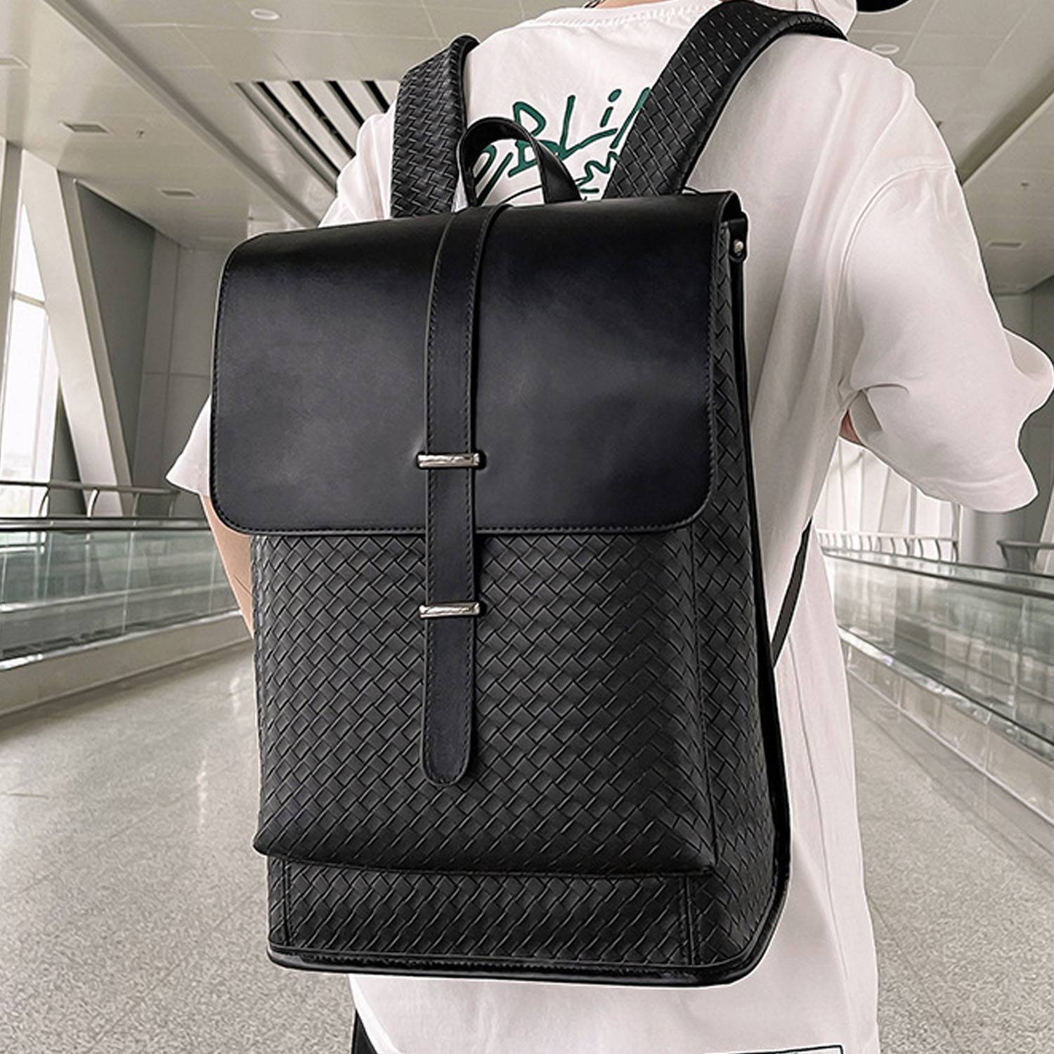 Large PU capacity business backpack 2