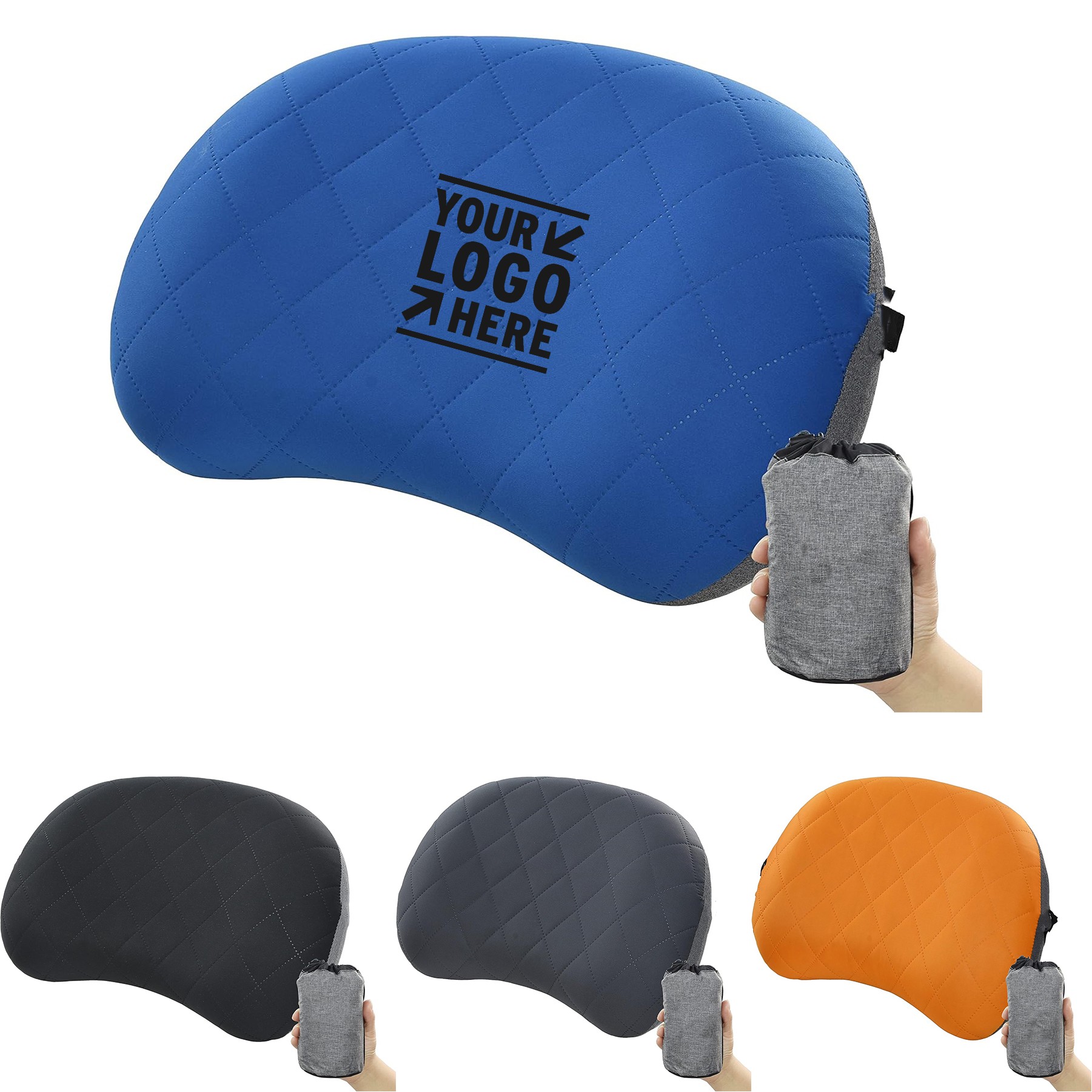Soft Washable Cover Ultralight Inflatable Camping Compact Compressible Portable Travel Air Pillow 2