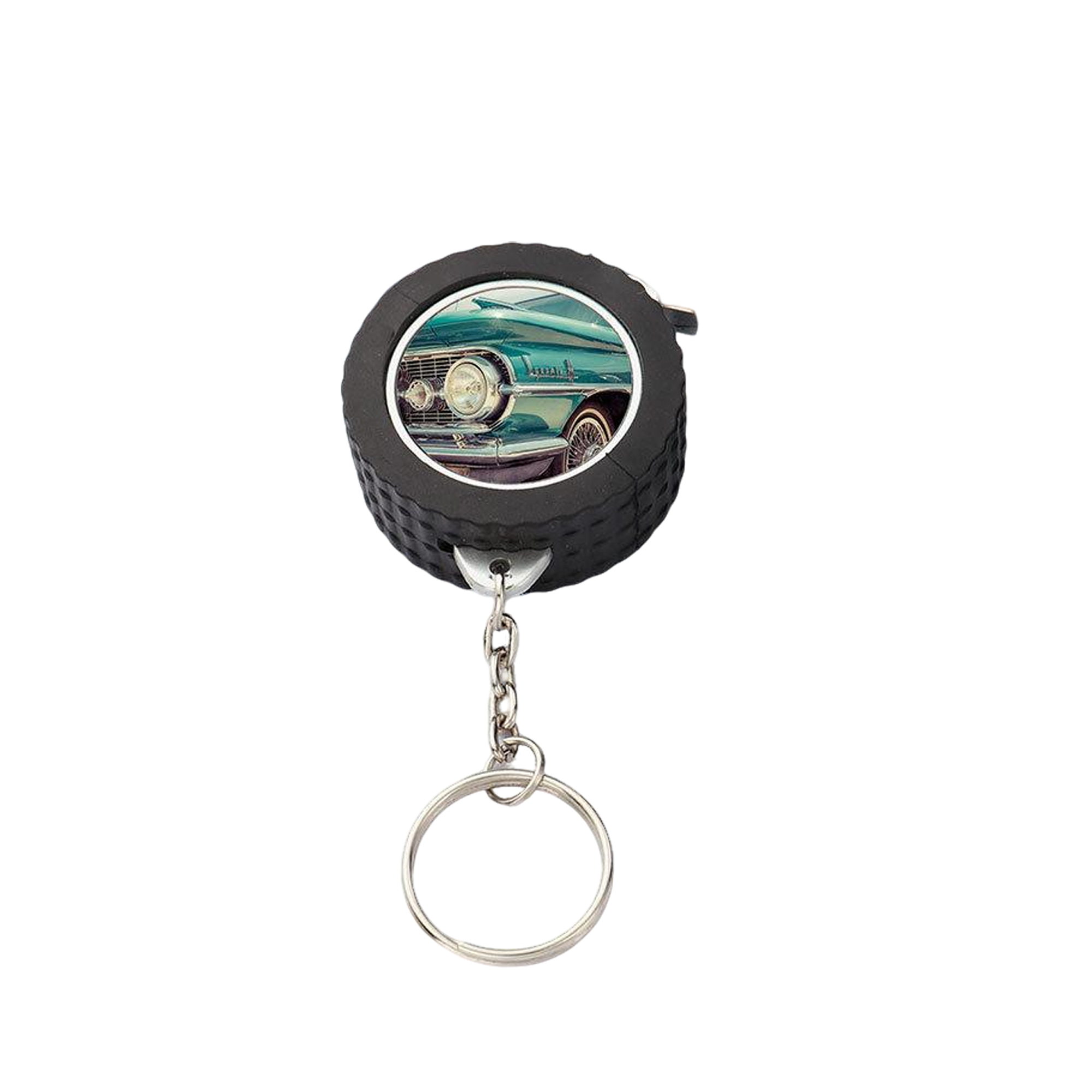 Tire Shape Retractable Measuring Tape Keychain 2