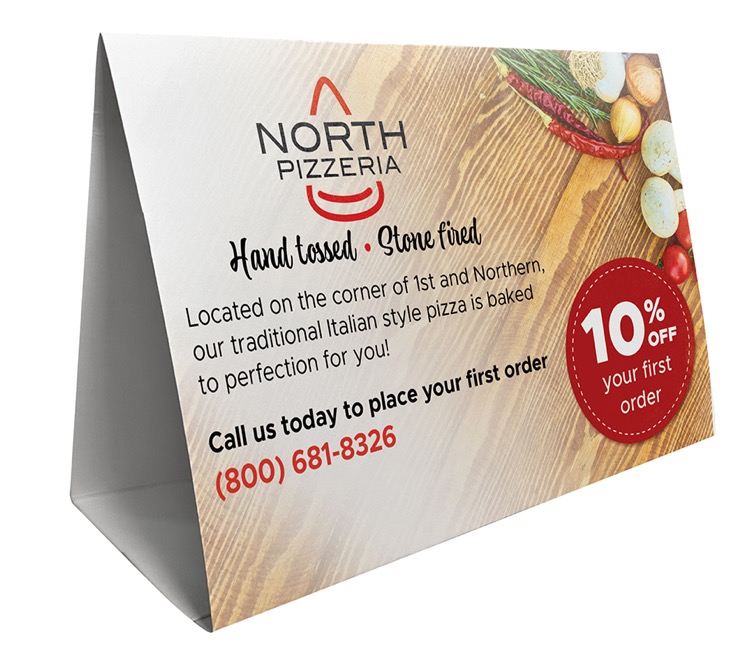 Full-Color Horizontal Table Tent (6" x 4") 3