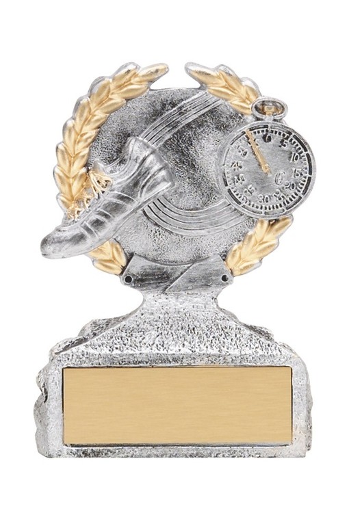 Track Pewter & Gold Sculpture Award 2