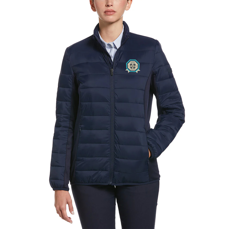 Perry Ellis Ladies Full-Zip Puffer 1