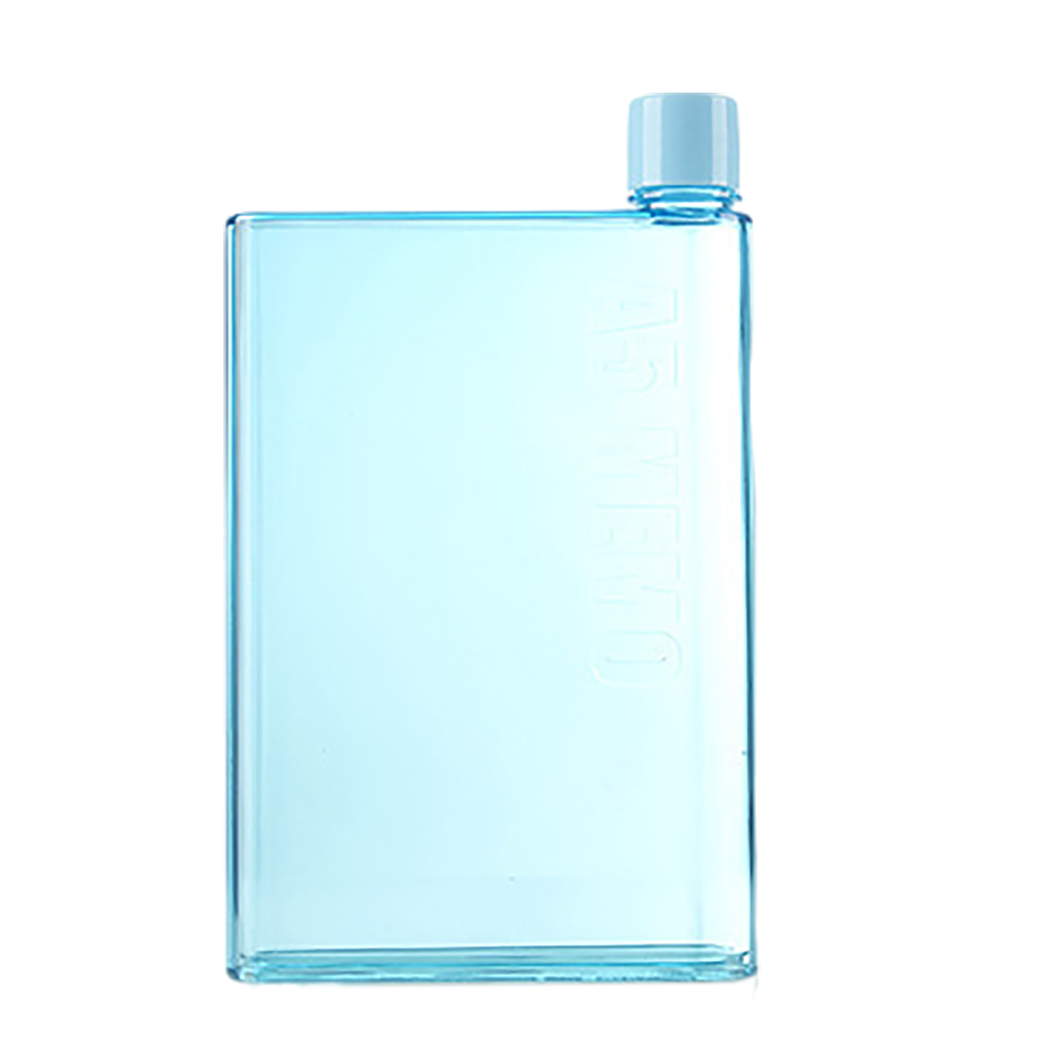 14oz Clear Plastic Square Water Bottle 3