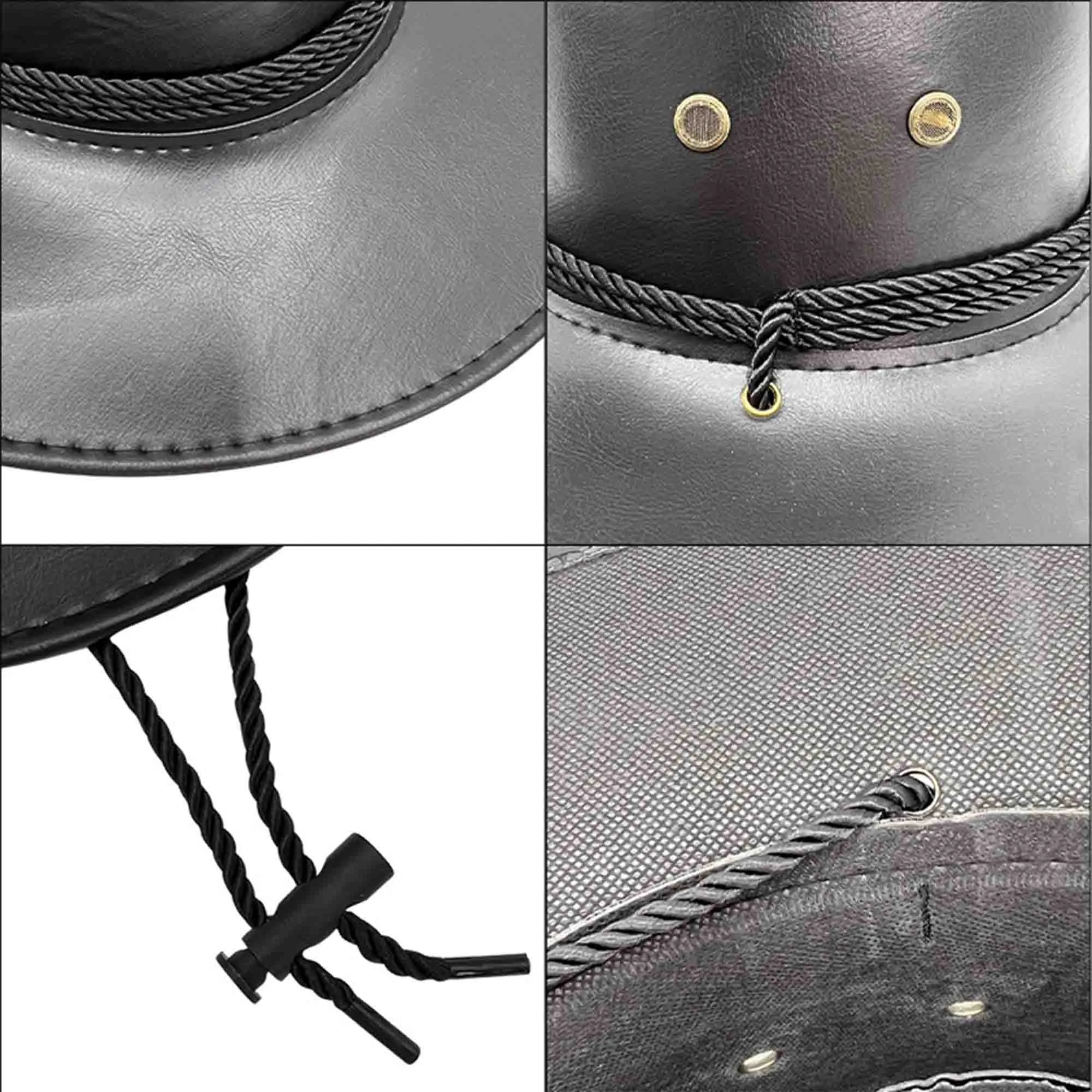 Leather Western Cowboy Hats 3