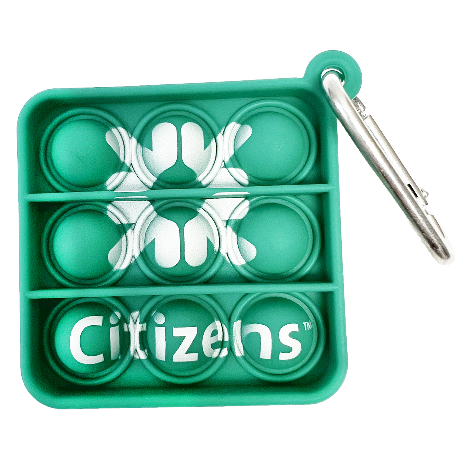 Fidget Popper Square Shaped Keychain - Full Color Imprint 1