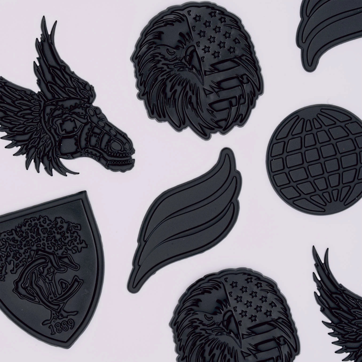 Matte Black Flex Patches 2