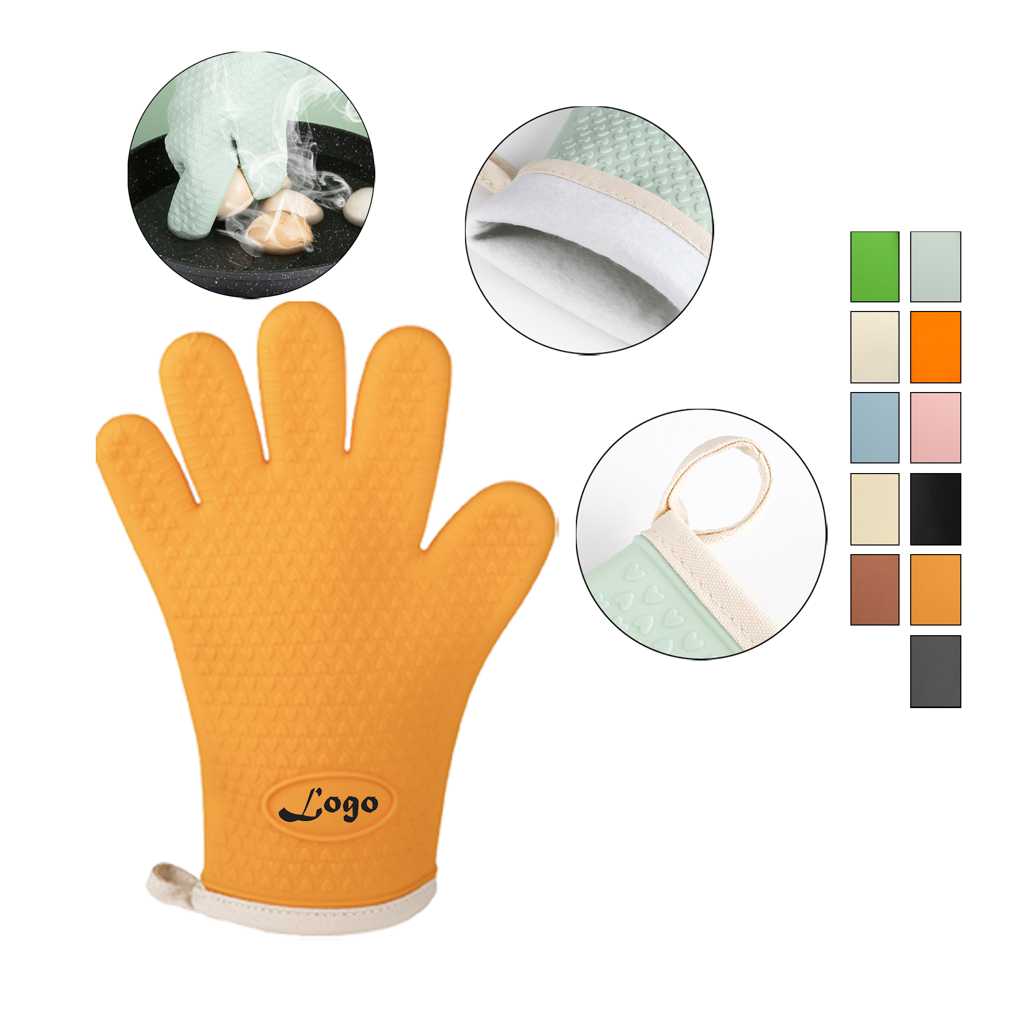 Kitchen Thickened Heat-insulating Gloves 2