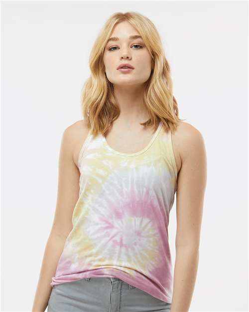 Women's Tie-Dyed Racerback Tank Top - 3400 26