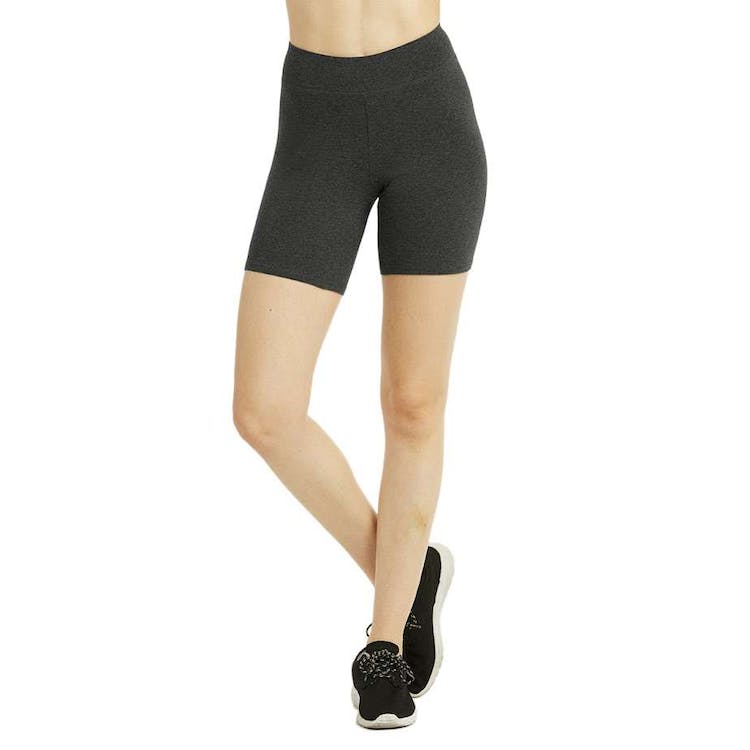Women's 15" Out Seam Cotton Shorts - Medium Charcoal Gray 1
