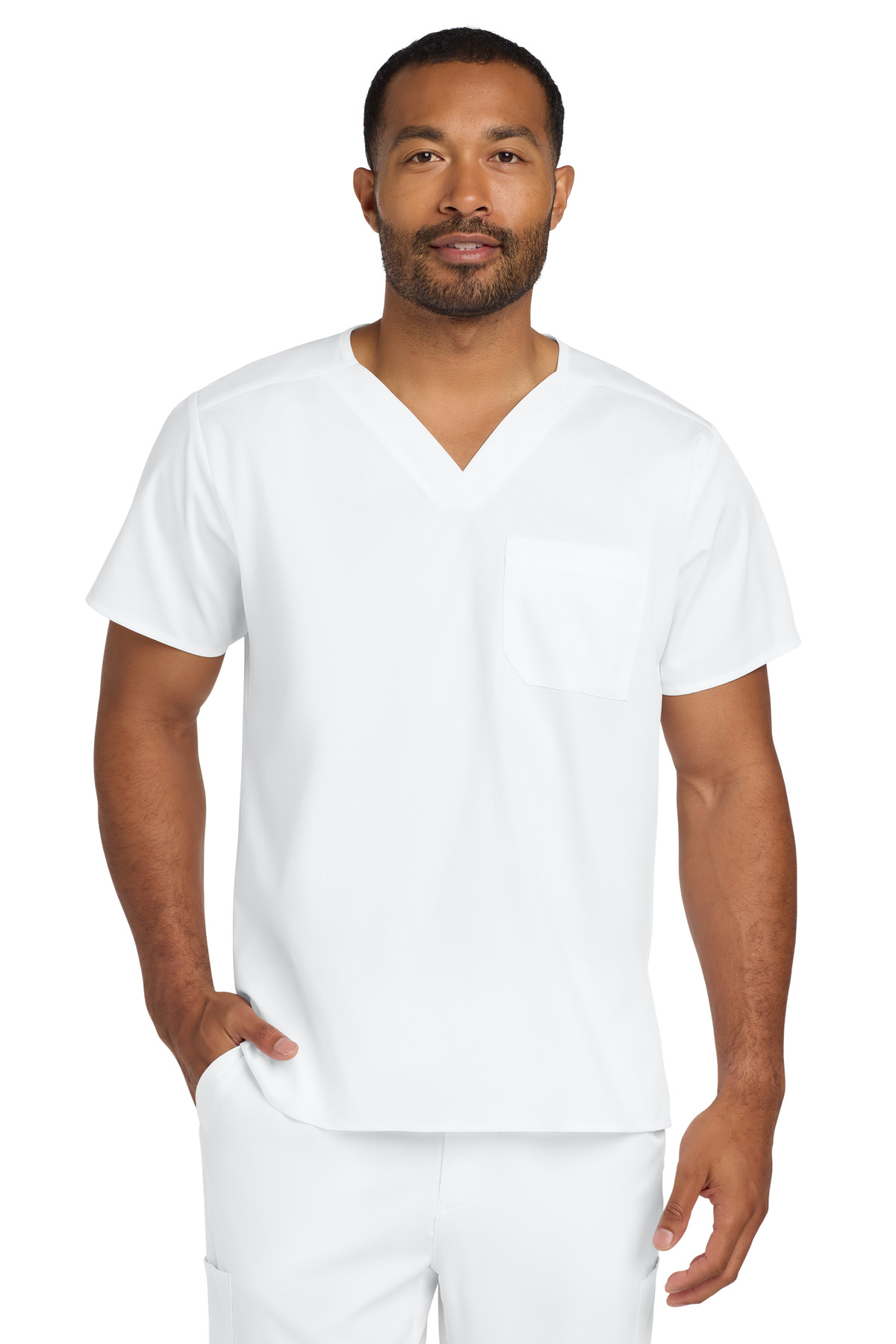 Wink® Unisex WorkFlex Chest Pocket V-Neck Top 16