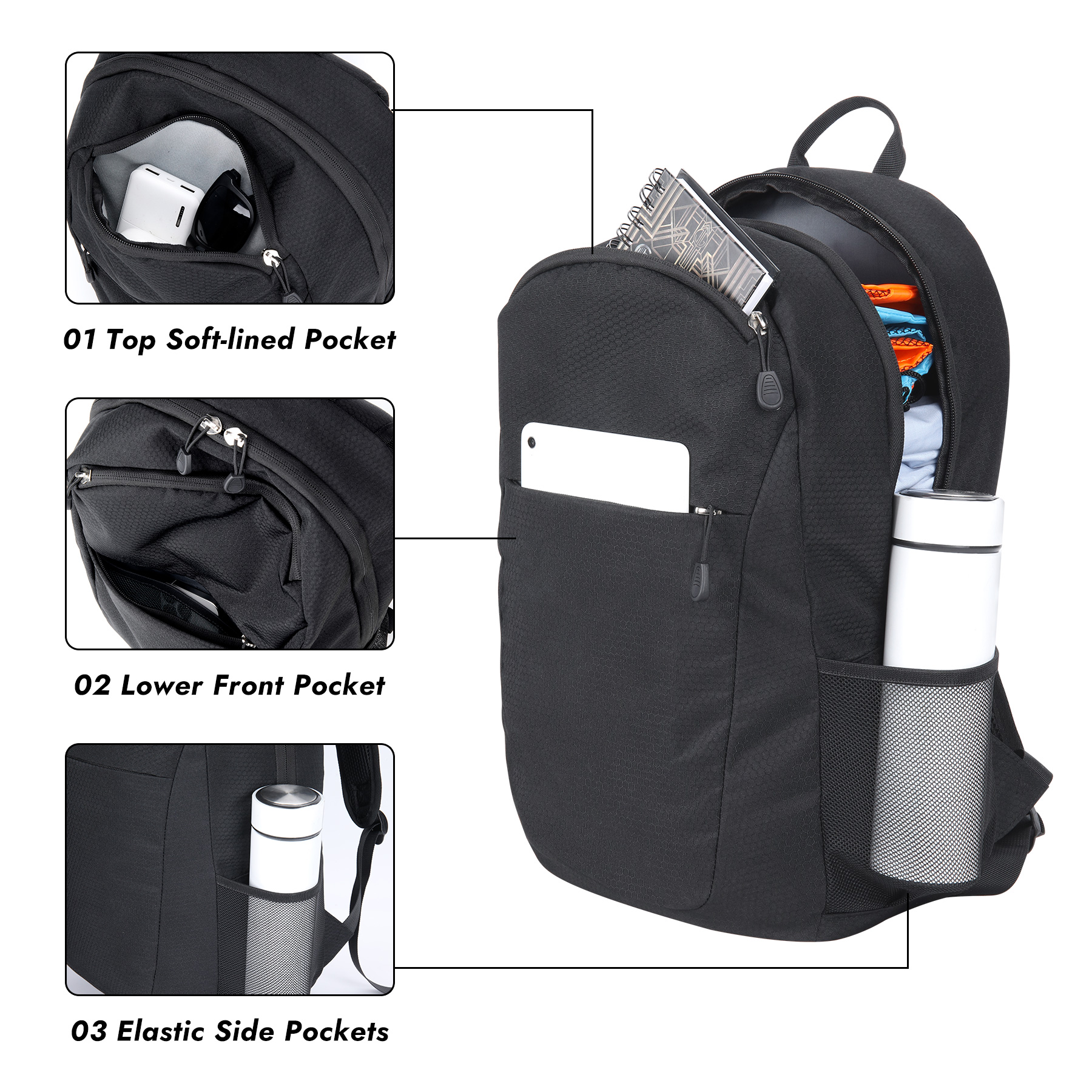 UrbanPro 15.6" Travel Laptop Backpack 5