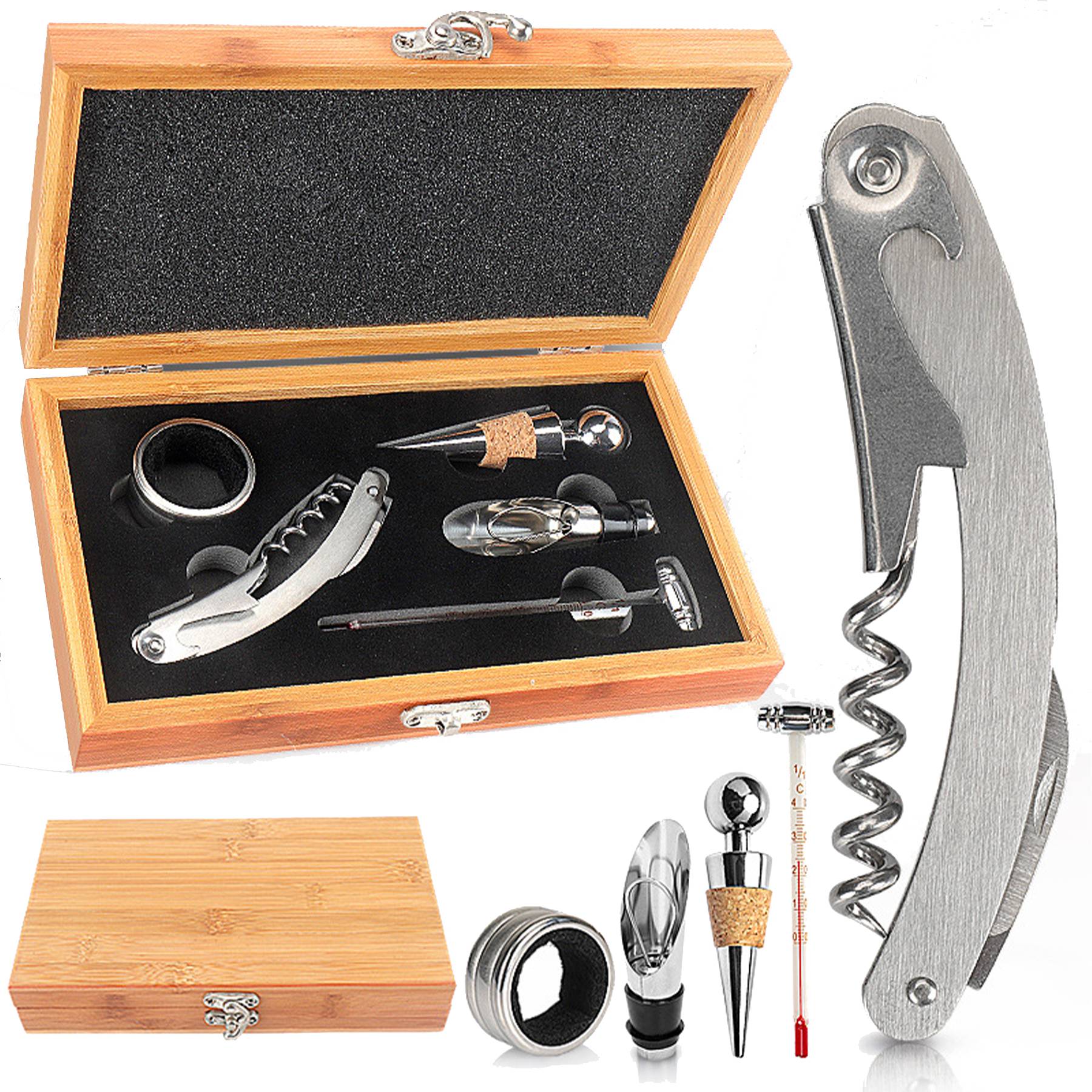Wood Wine Set 2