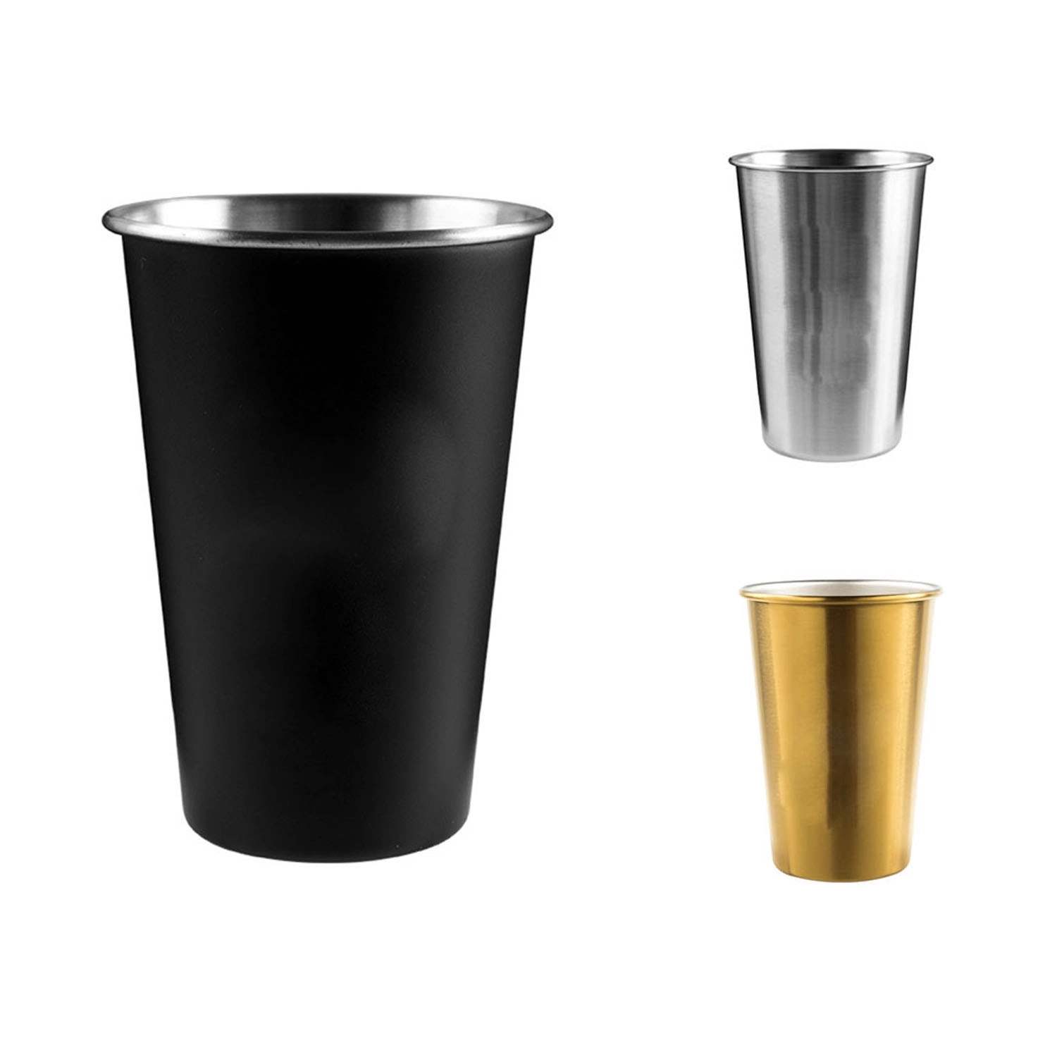 16 Oz Growl Stainless Pint Cups 11