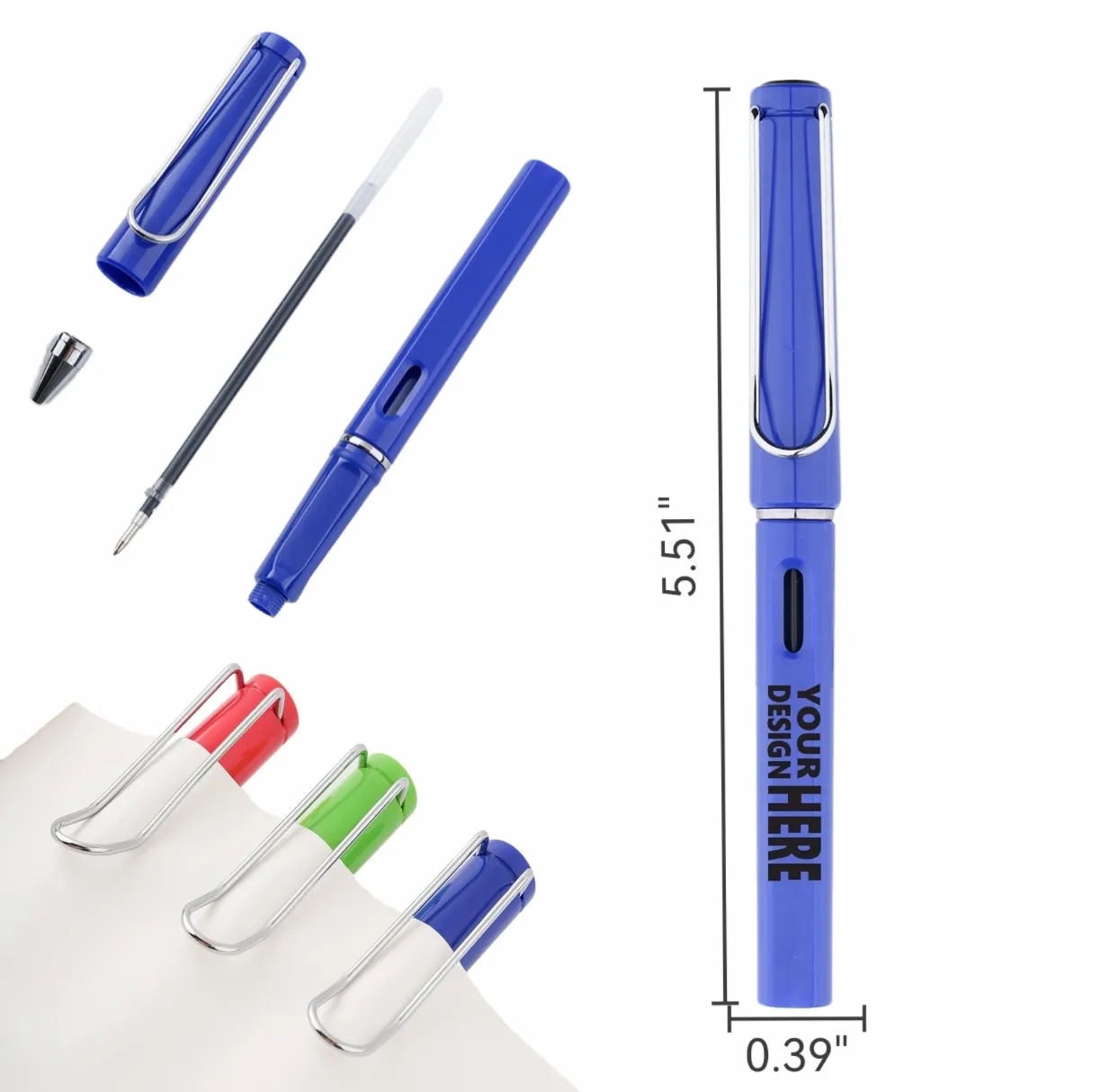 Candy Color Custom Logo Gel Pen, Student Signature Ink Pen 5