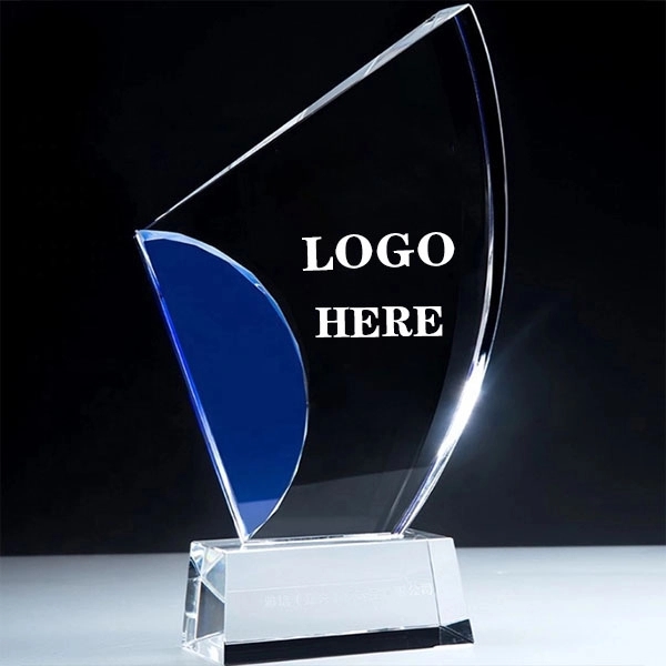 Crystal Sailboat Trophy Award 2