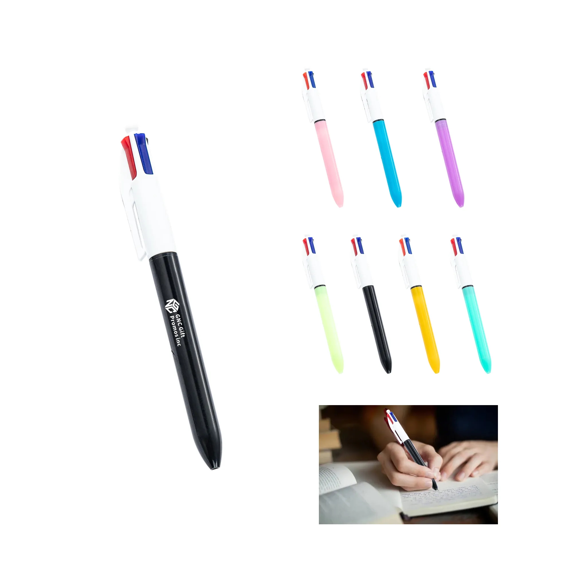 Four in One Push-Button Multi-Color Ballpoint Pen 5