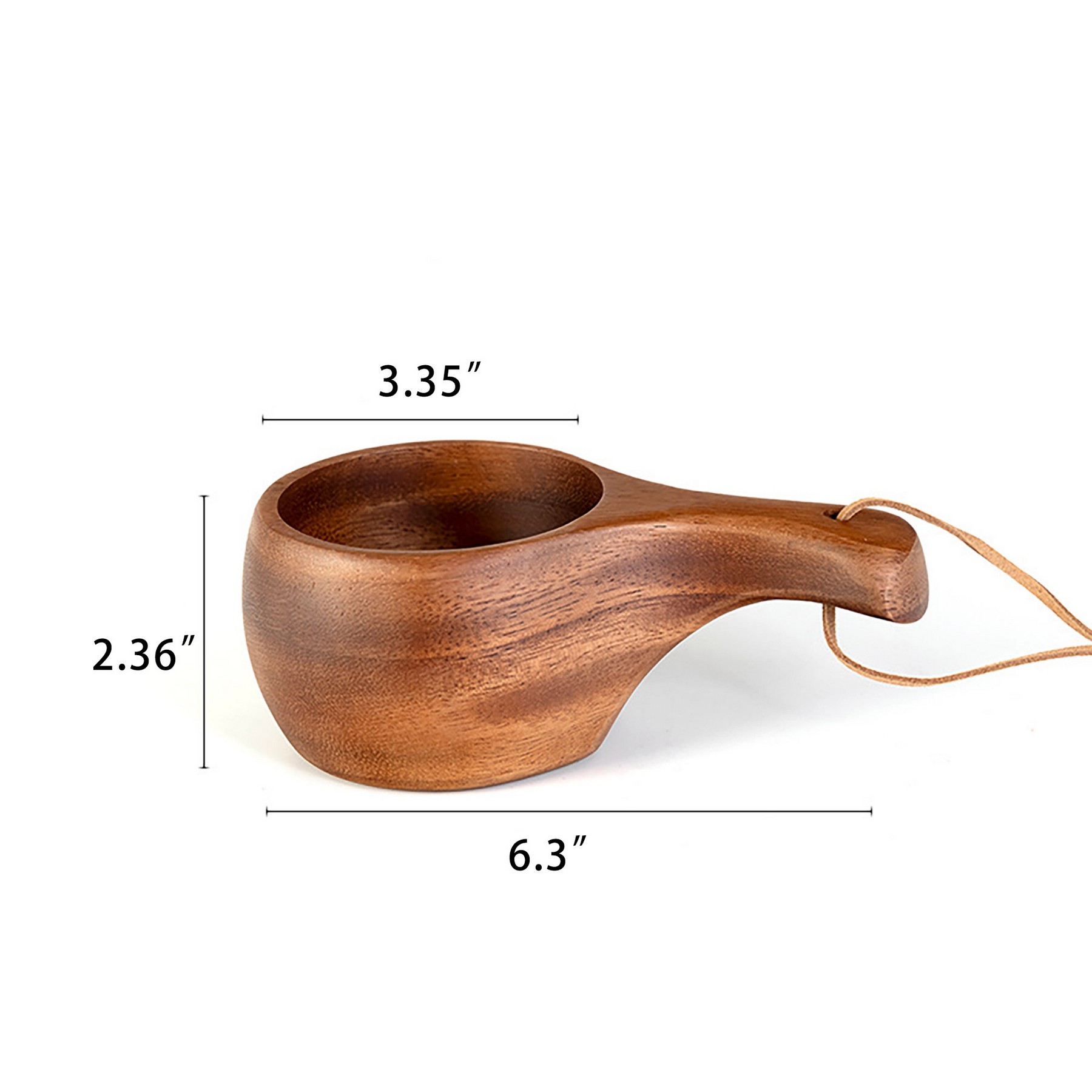 8 Oz Natural Wooden Coffee Cup Wine Cup Tea Cup 3