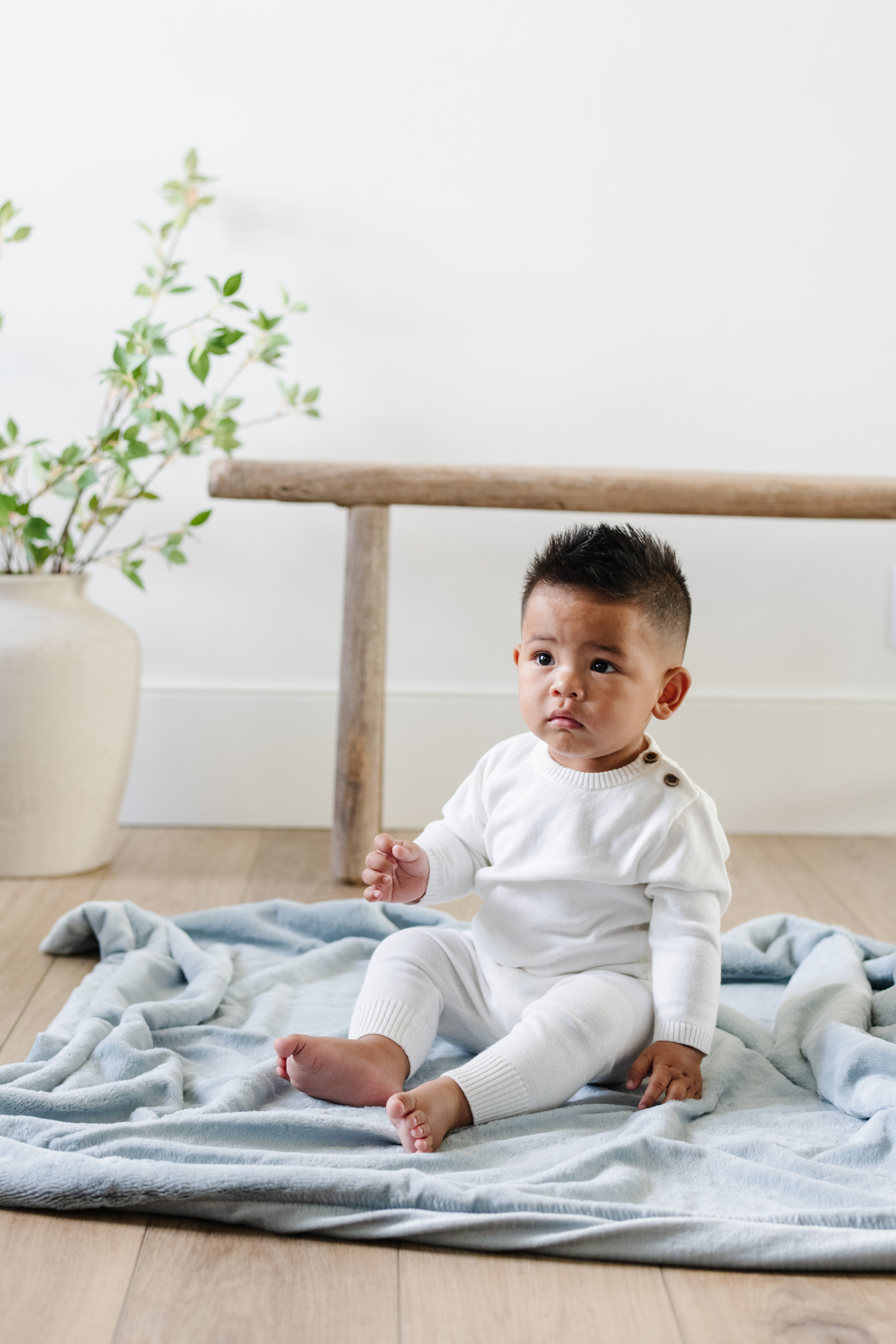 Lush Chambray-Receiving Luxury Blanket (30x40) 1