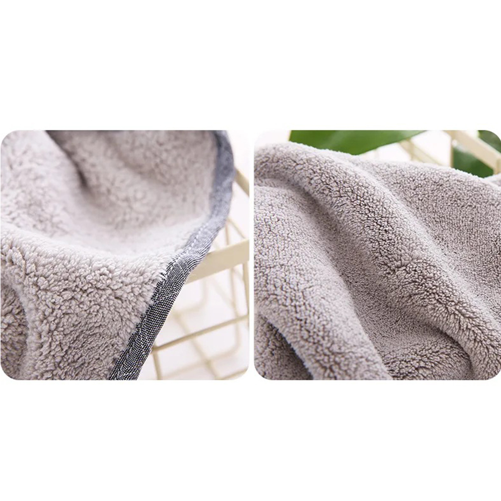 Household bathroom kitchen bownot coral velvet hand towel dishcloth 6
