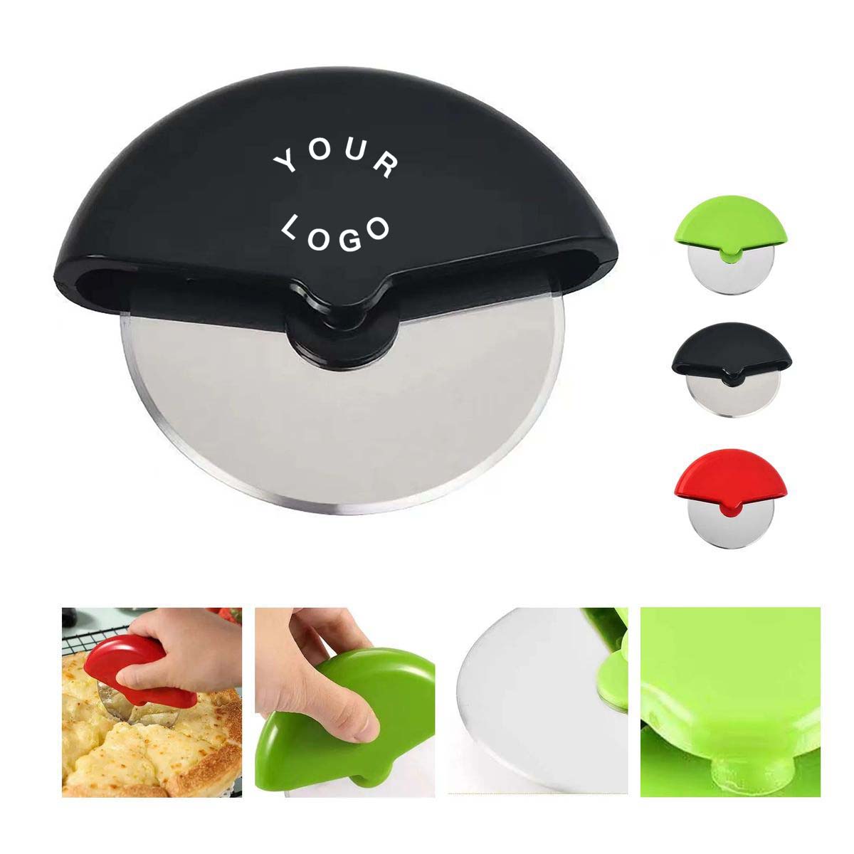 Stainless Steel Pizza Cutter with ABS Handle 2