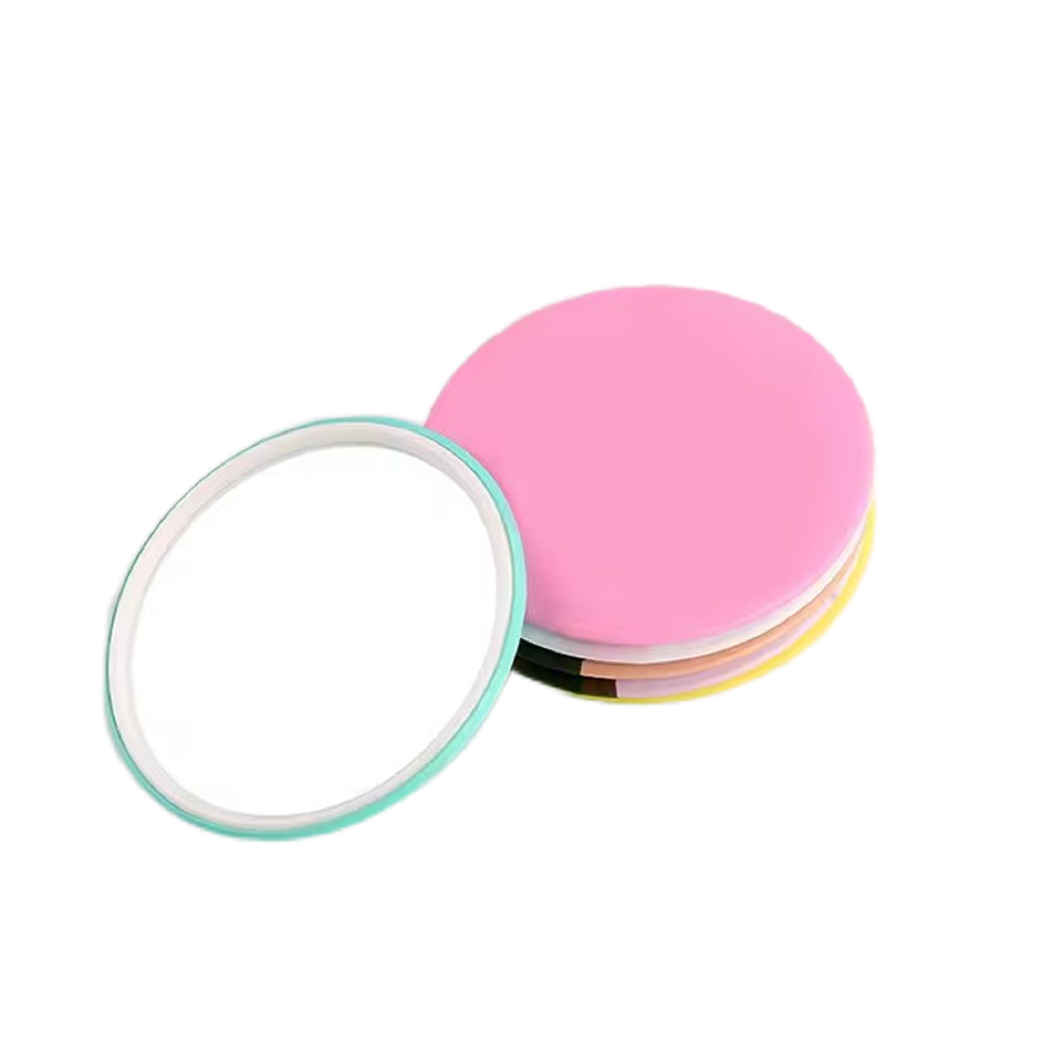 Round Tin Compact Makeup Mirror 3