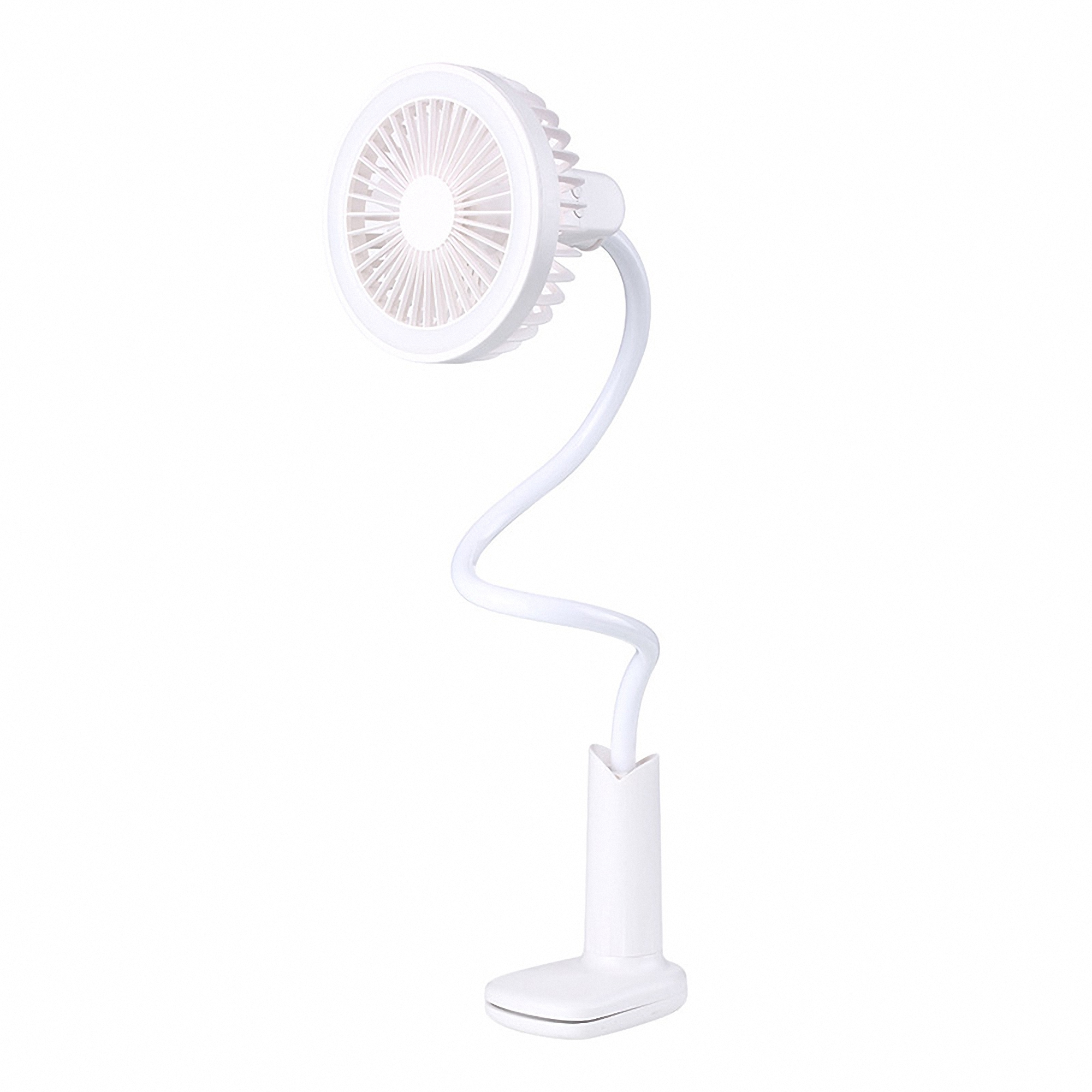 USB LED Reading Lamp with Clip and Cooling Fan 2