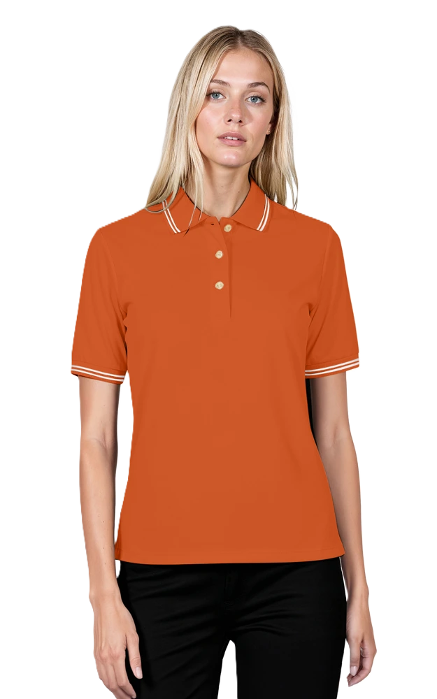 Ladies' Superblend Tipped Pique Polo 19