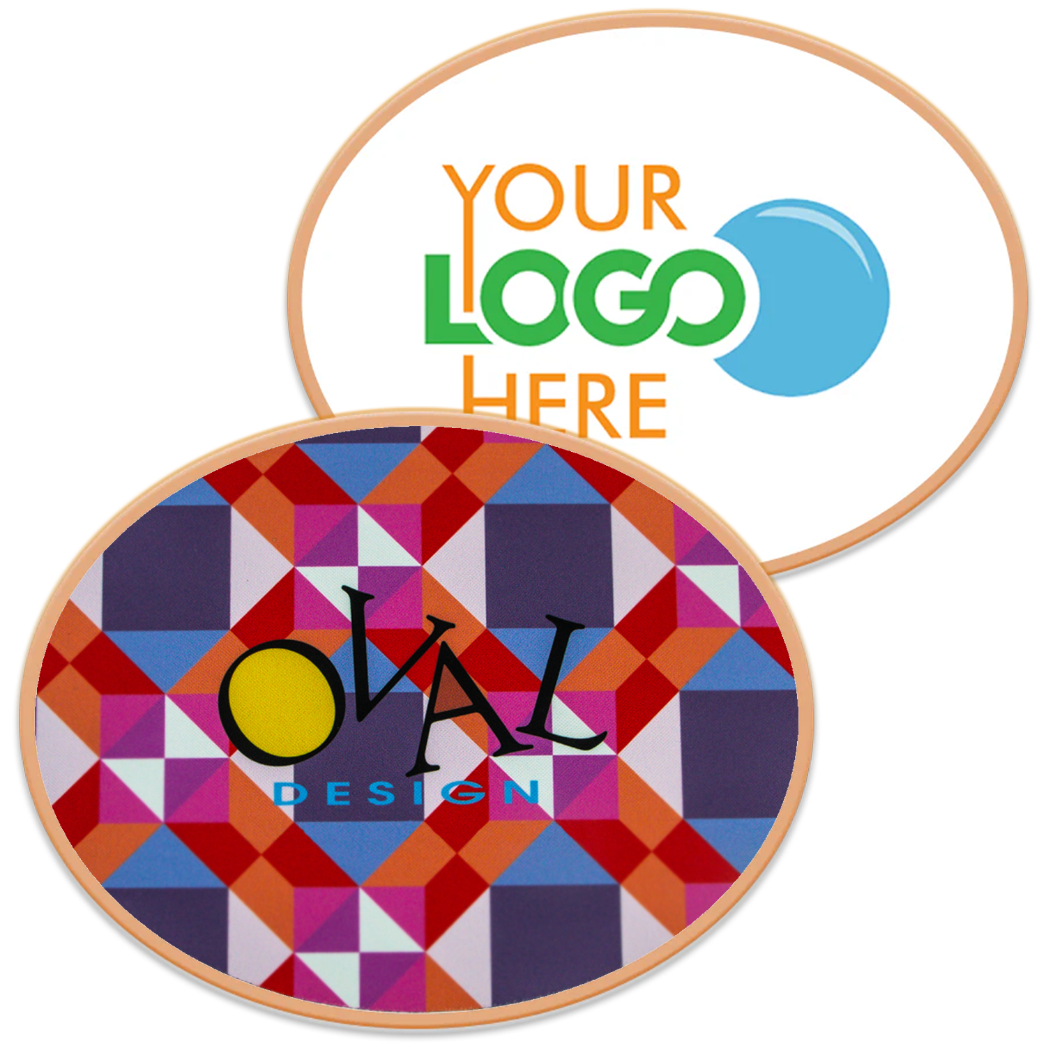 3.75" Oval Logo Sugar Cookie 1