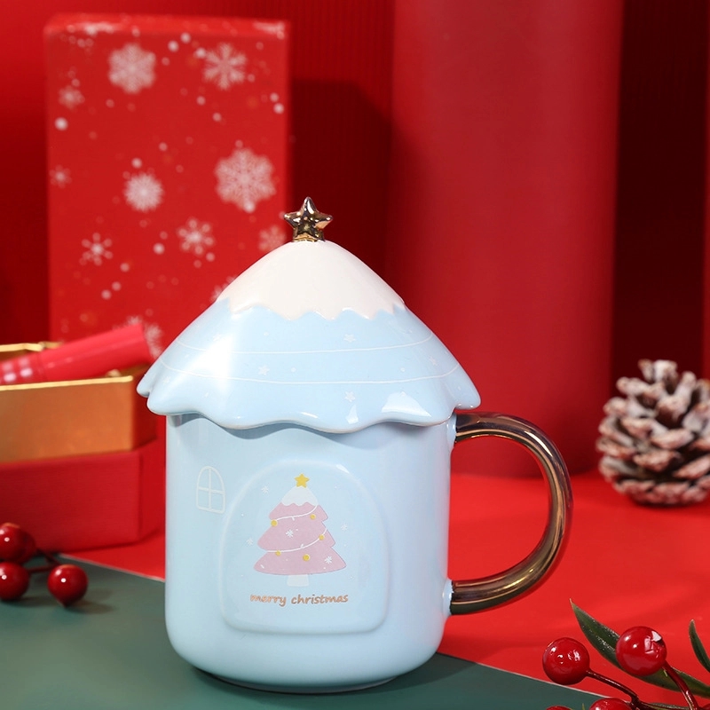 Christmas Tree Shaped Coffee Ceramic Mug 5