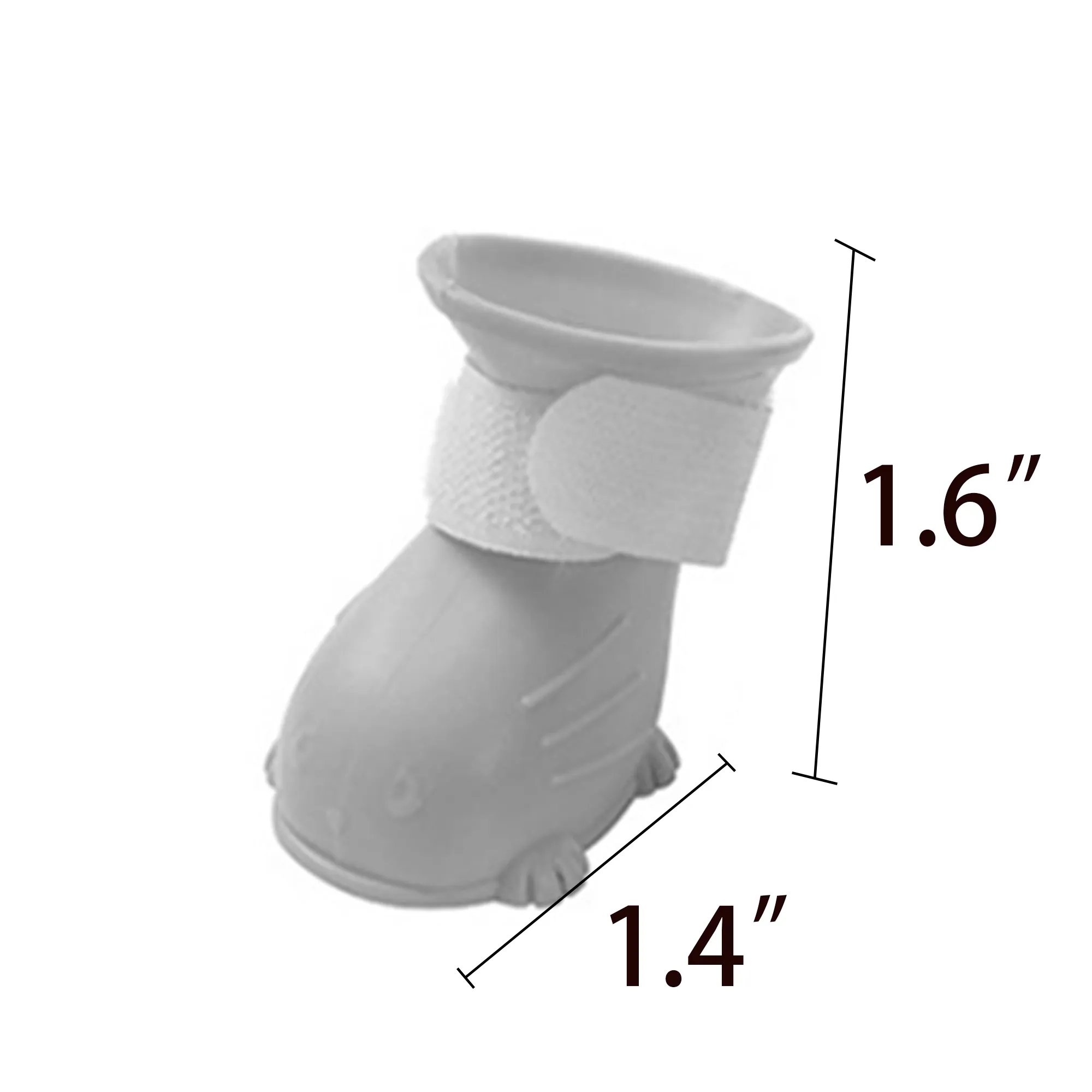Waterproof Non-Slip Outdoor Rubber Pet Shoes/ 2 Pairs 1