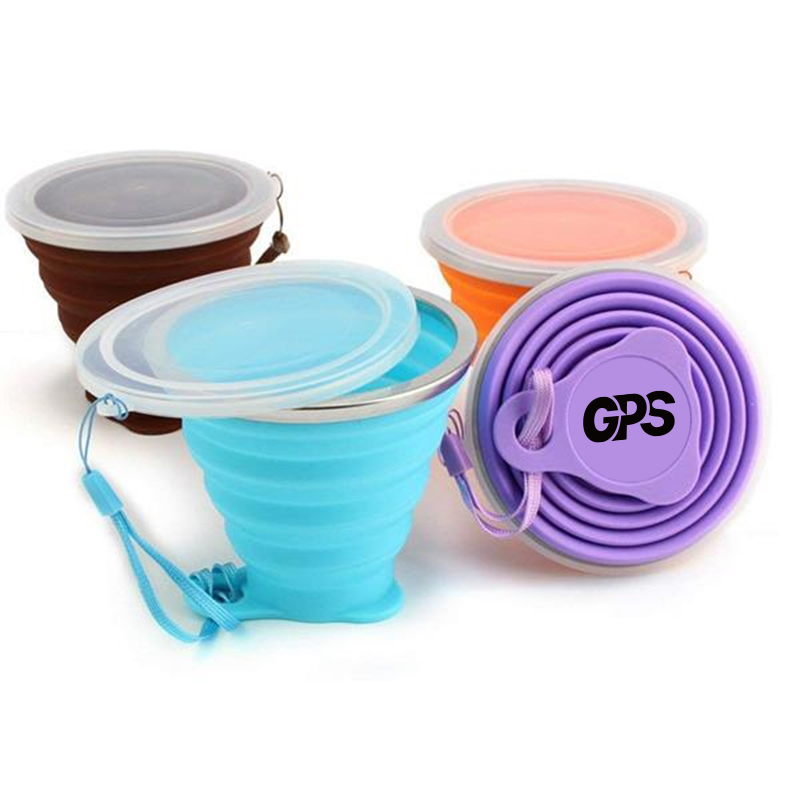 Collapsible Sports Bottle Silicone Folding Travel Cup 4