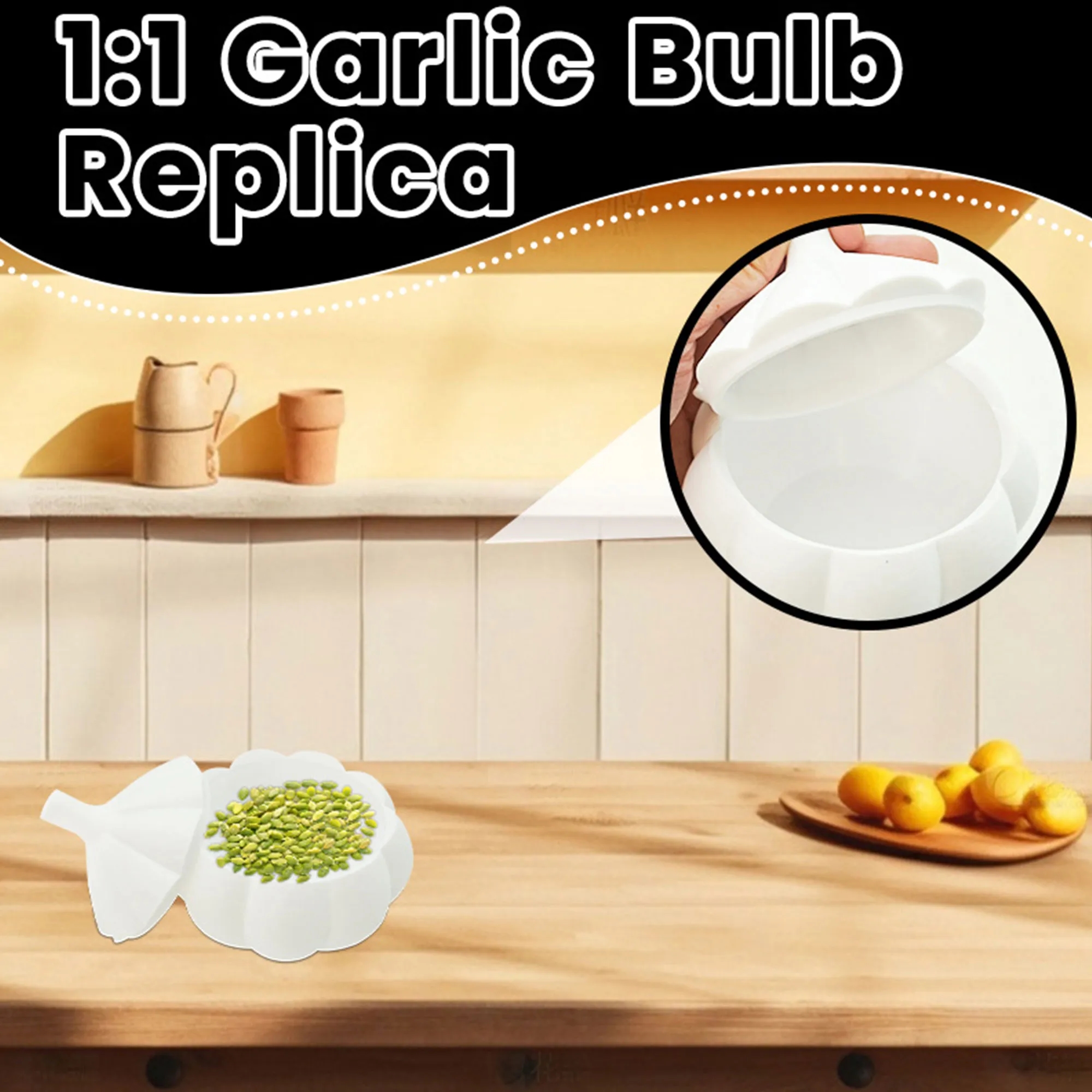 Creative Garlic Shaped Spice Container For Kitchen Storage 6