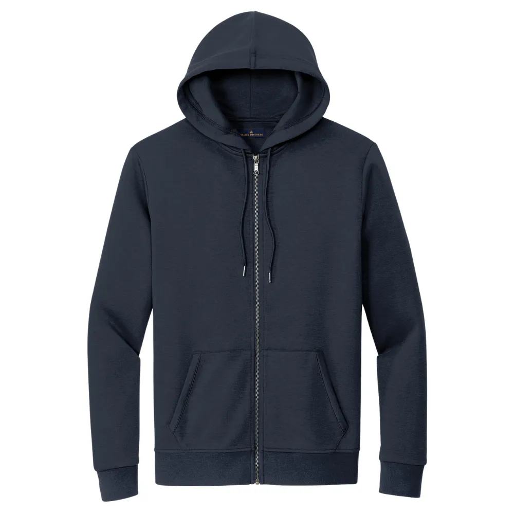 Brooks Brothers(R) Double-Knit Full-Zip Hoodie, custom hoodie or sweatshirt with logo imprint 6