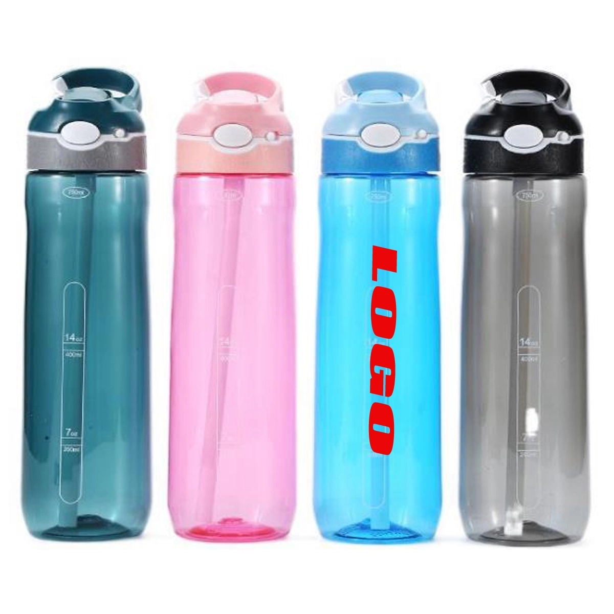 BPA-Free Plastic Water Bottle with Scuba Lid 3