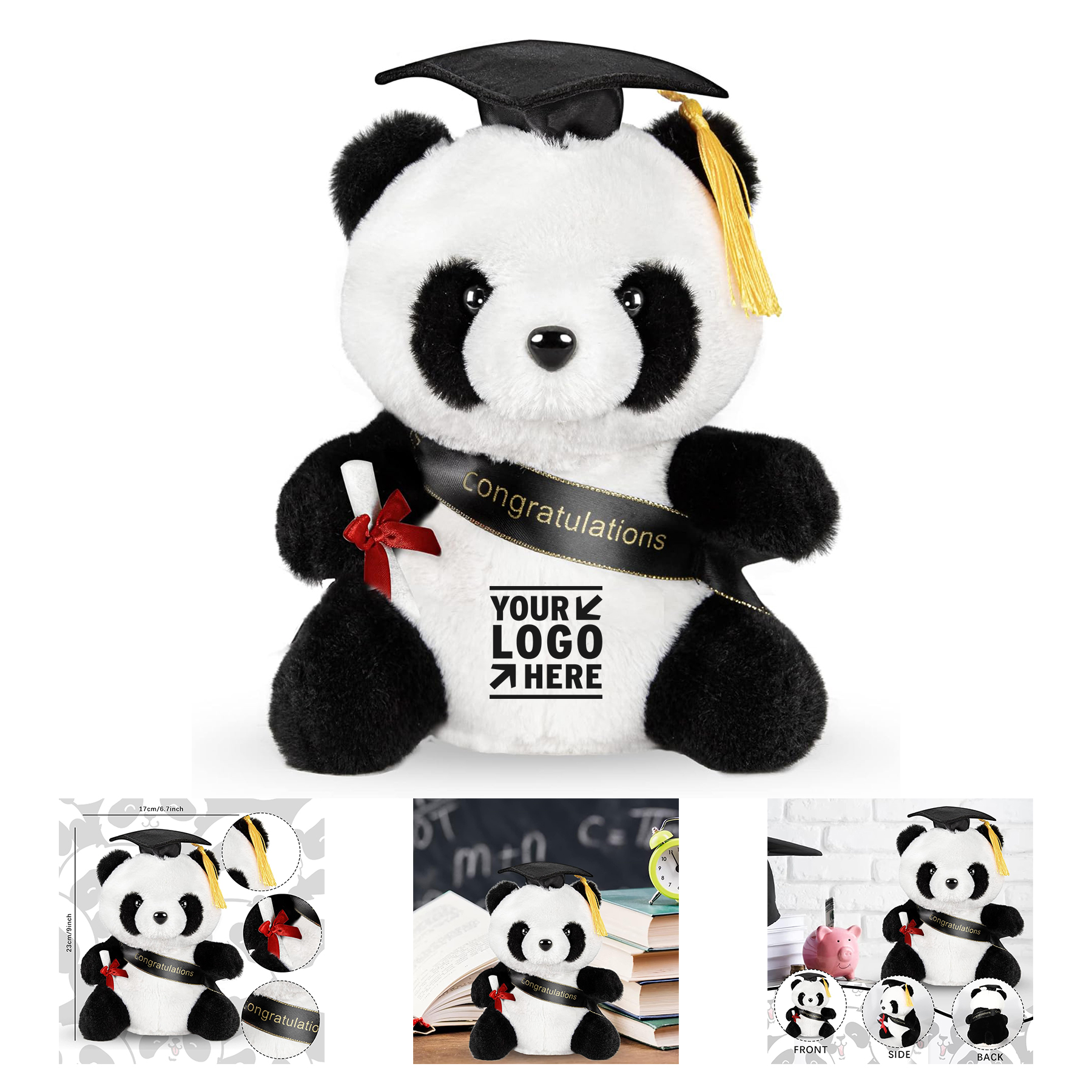 Graduation Plush Panda Bear