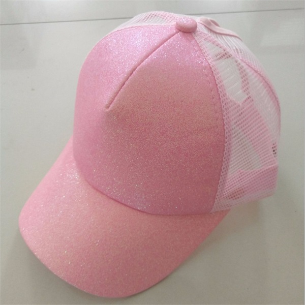 High Bun Ponytail Glitter Baseball Cap 2