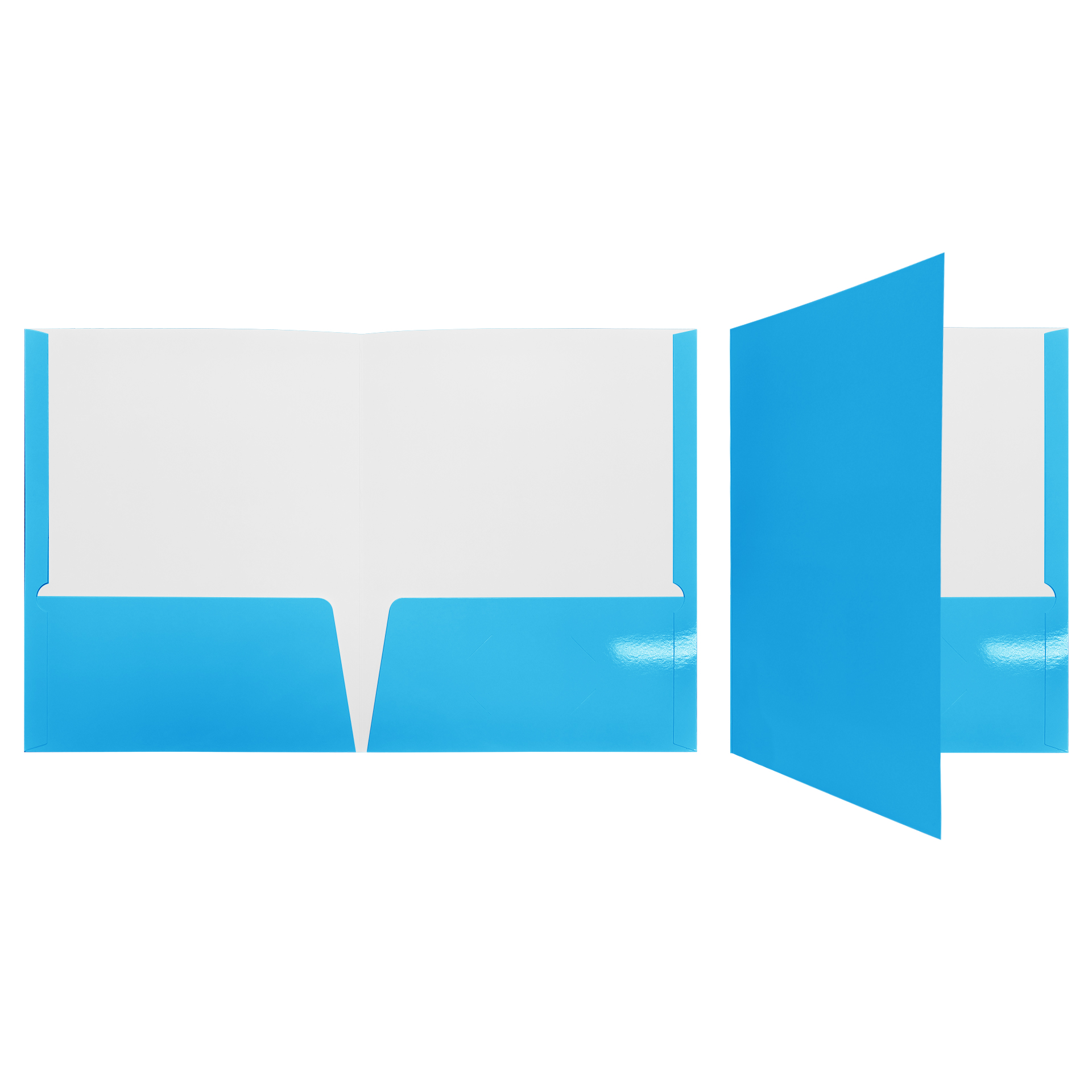 250gsm White Paper Card Folder With UV Gloss For A4 Paper 7