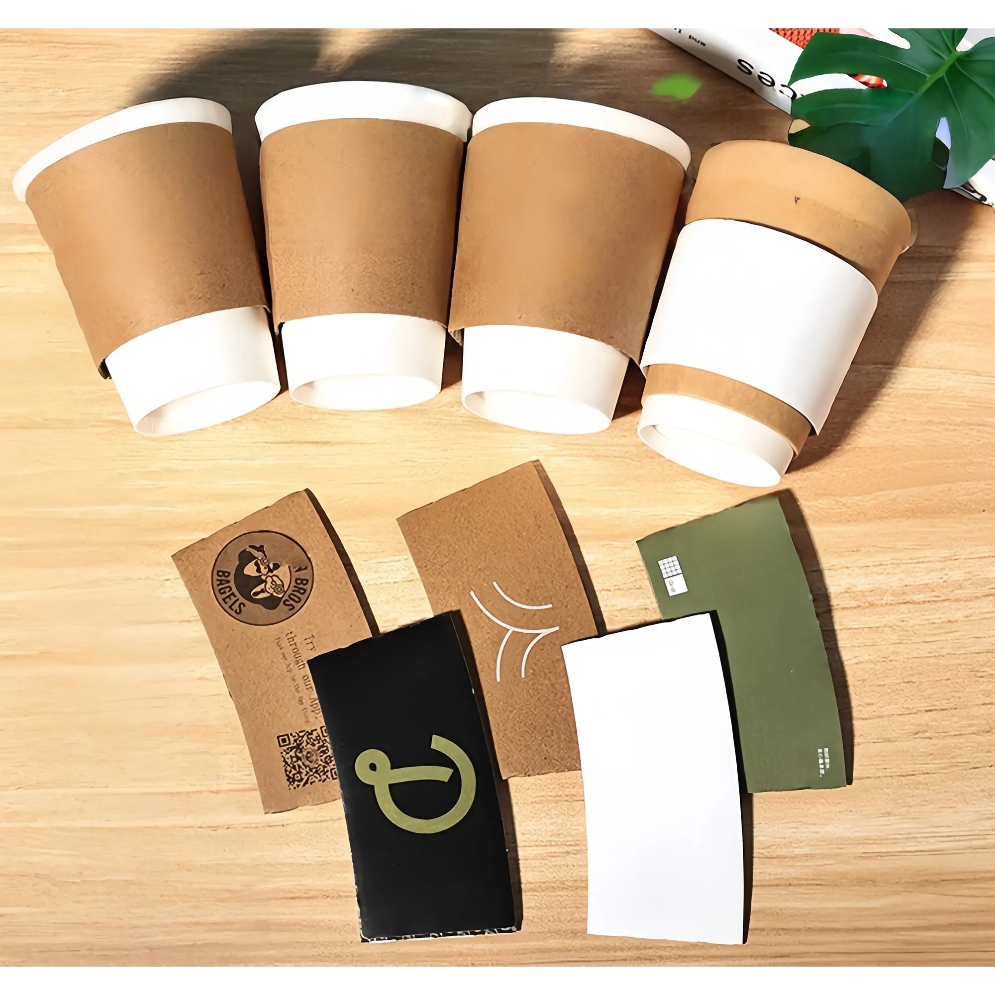 Disposable cup cover for heat insulation and cold protection 3