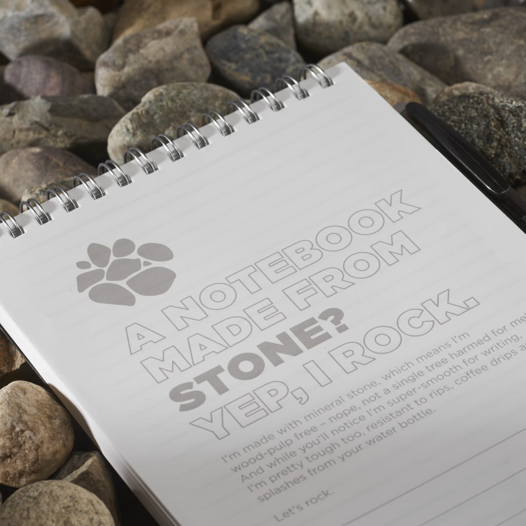 5” x 7” Mineral Stone Field Reporter Notebook w/Pe 22