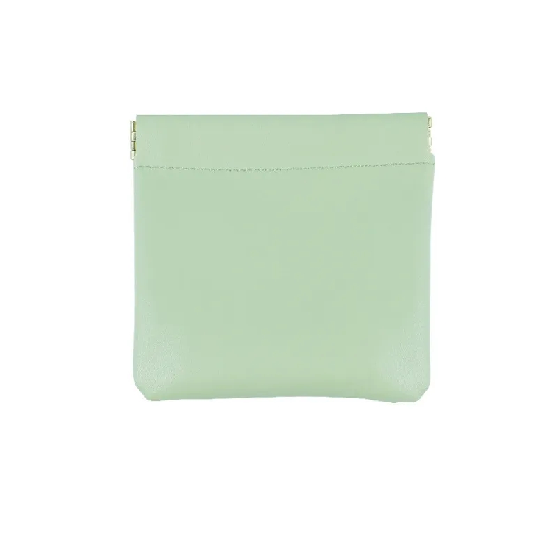 Snap Spring Closure PU Earphone Pouch 2