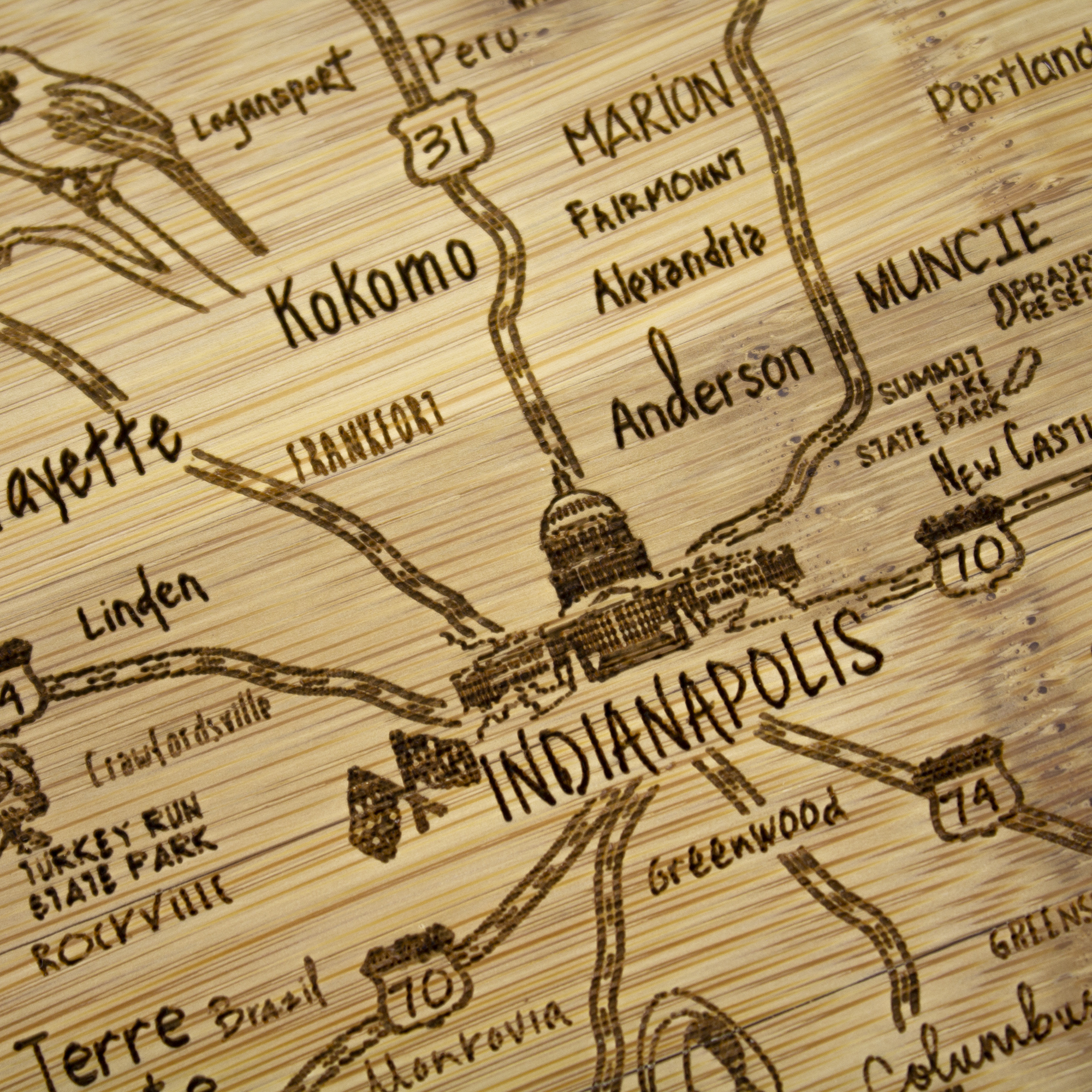 A Slice of Life Indiana Serving & Cutting Board 5