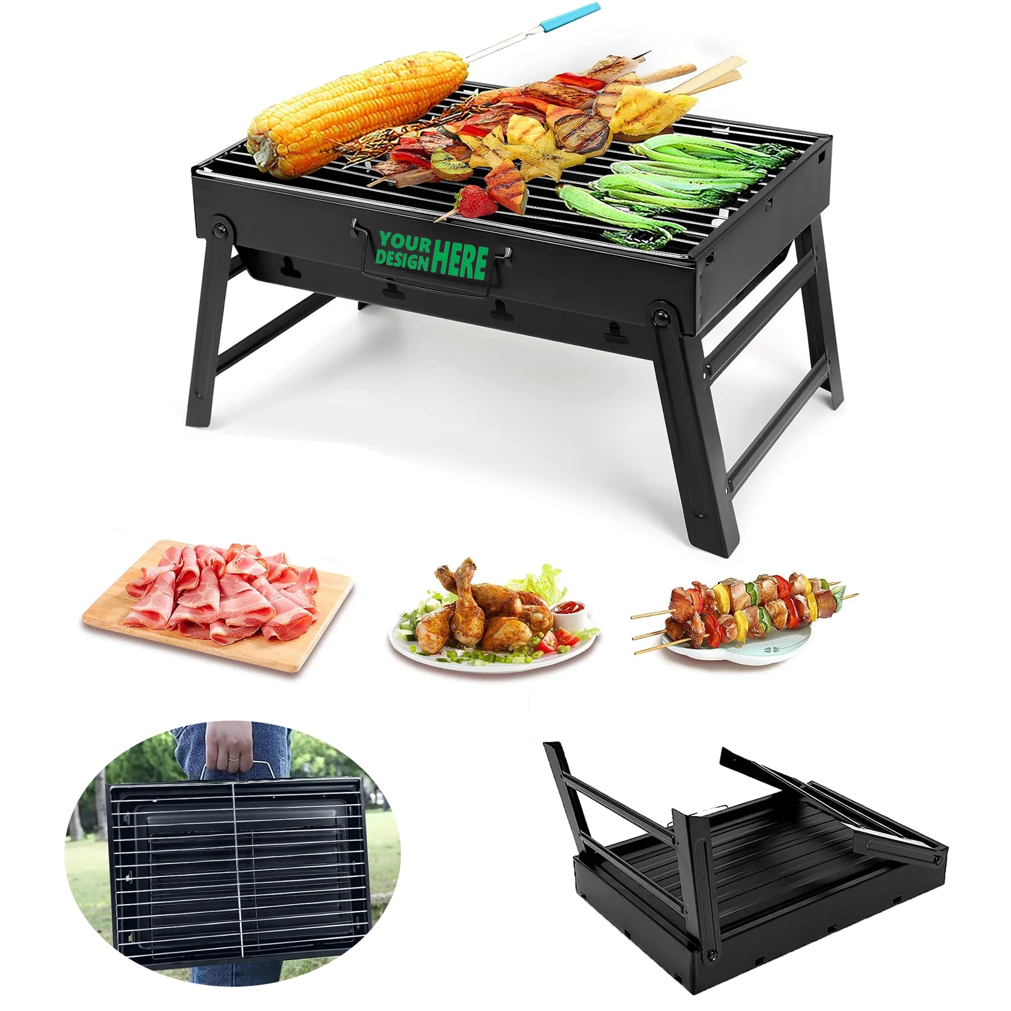 Portable Camping Picnic Carbon Grill 3