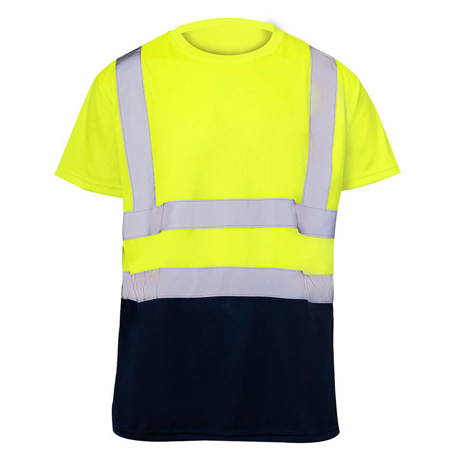 VISIPRO Short Sleeve Reflective Colorblock Safety T-Shirt - 7