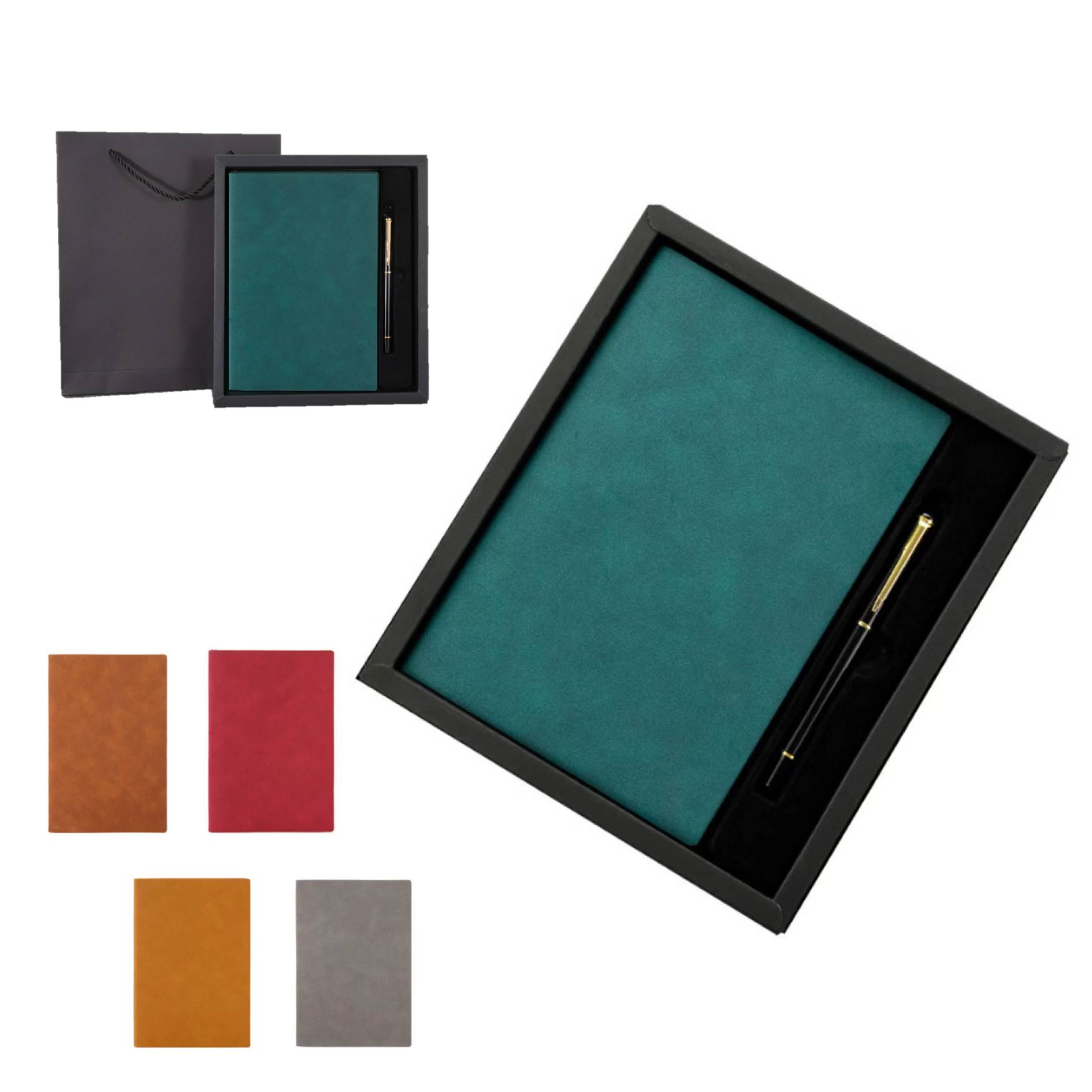 Pu Leather Journal With Pen Gift Set 6