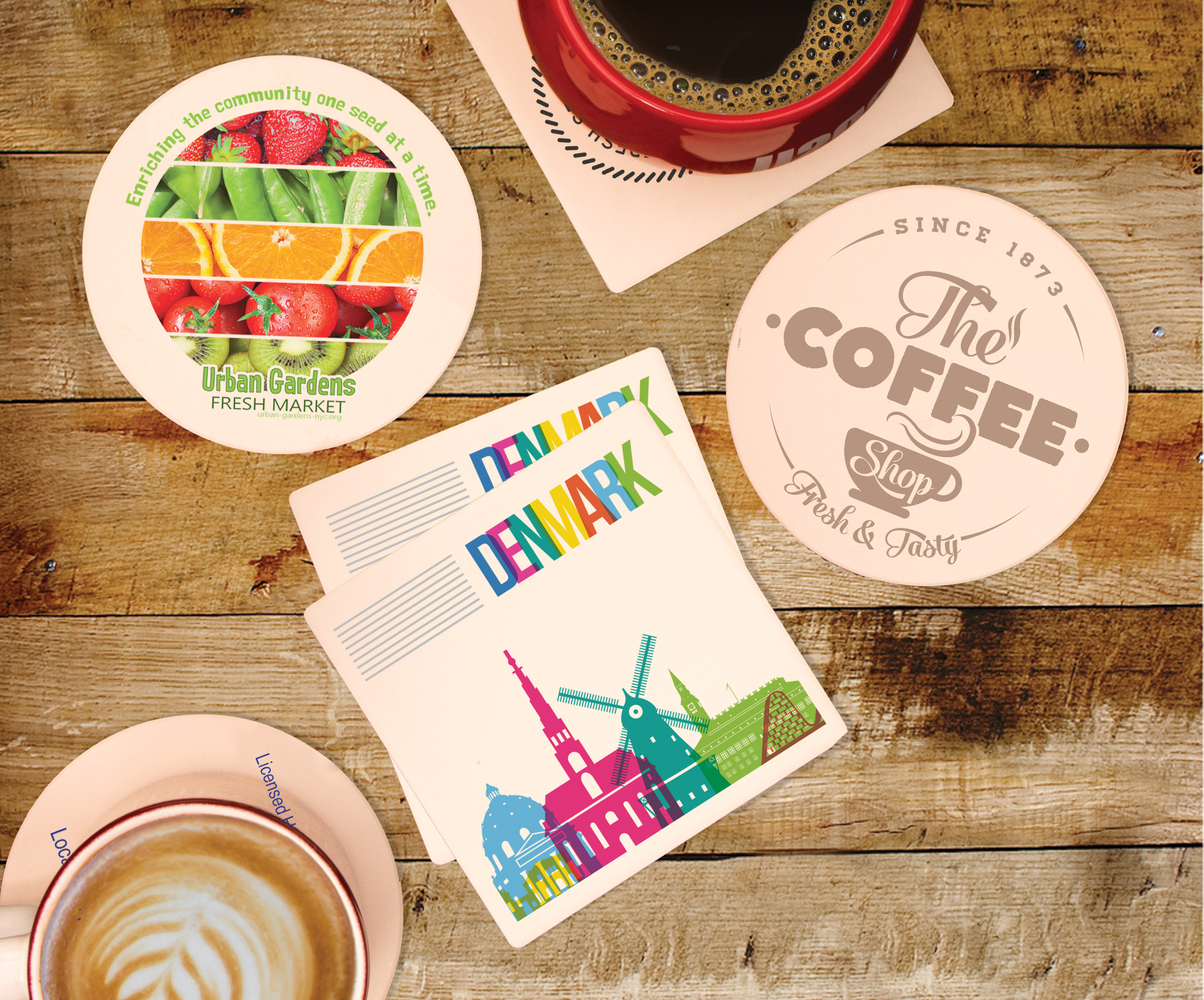 Single Square Stone Coaster 3