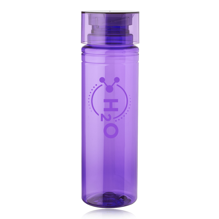 Cylindrical Plastic Water Bottles Single Wall  30 oz. 5