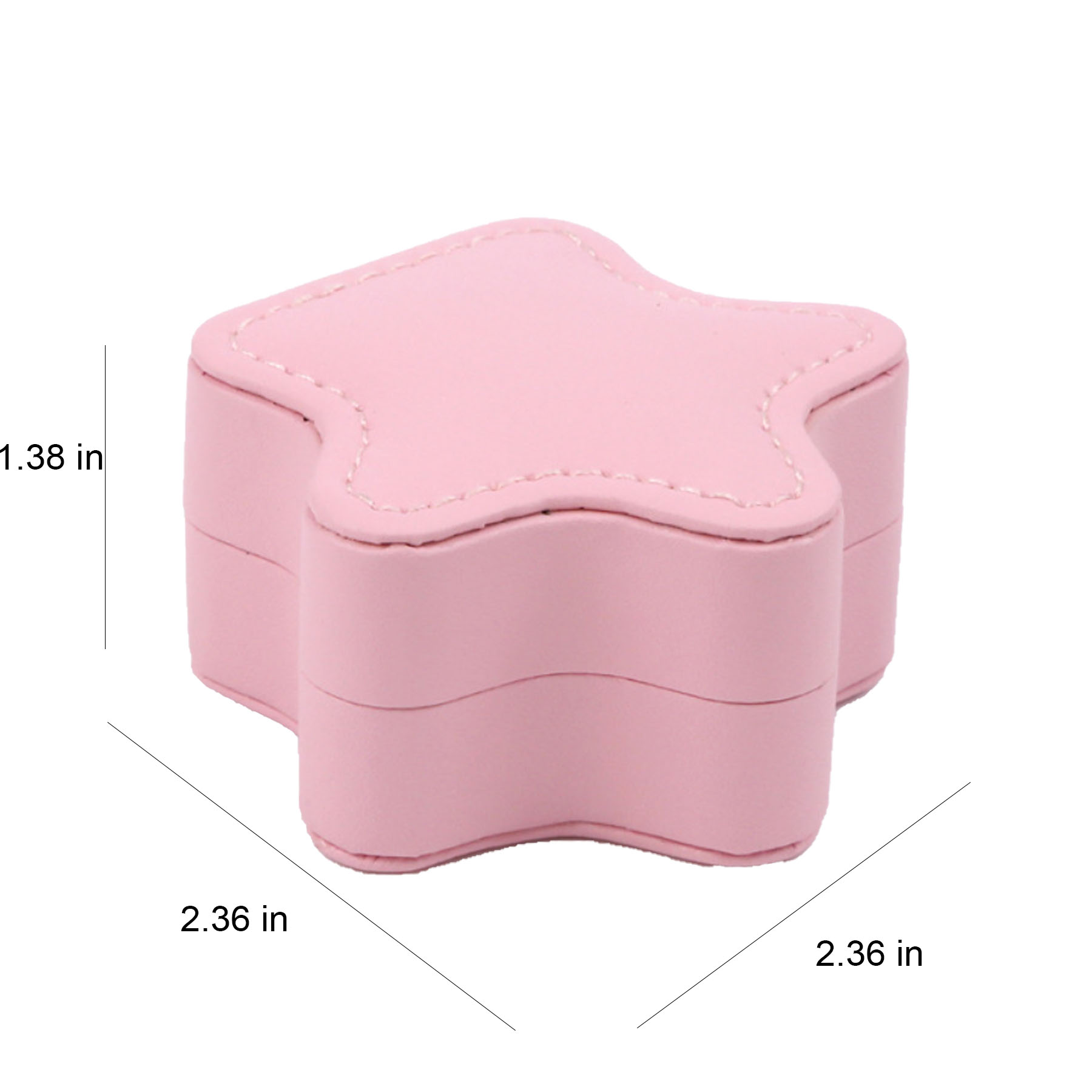 Star-Shaped Mini PU Leather Jewelry Box 9