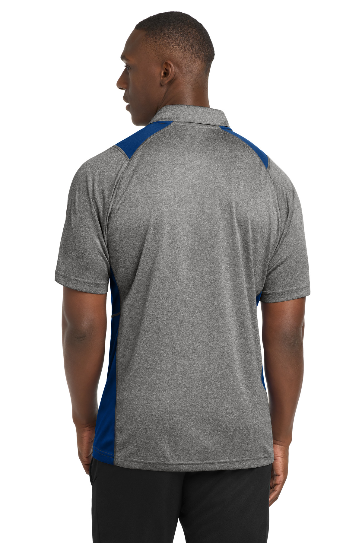 Sport-Tek Heather Colorblock Contender Polo. ST665 51